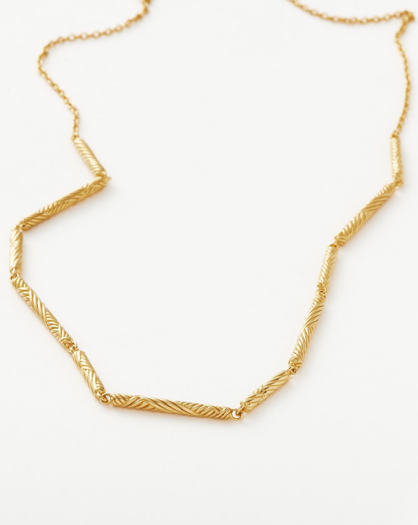 The Missoma Wavy Tube Choker Necklace in Gold available at The New Trend Australia