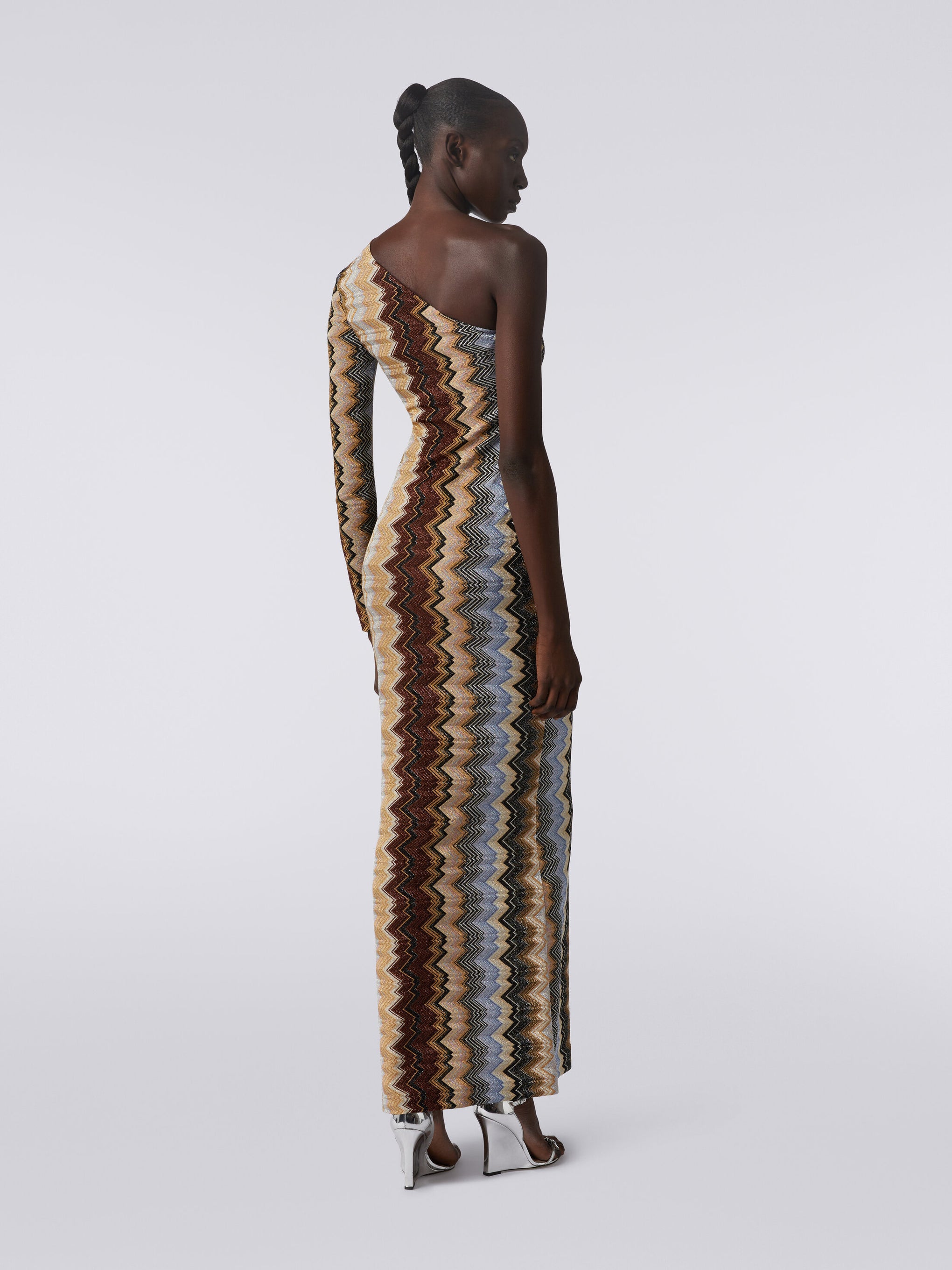 Missoni Long Dress in Irregular Brown Multicolour available at The New Trend Australia.