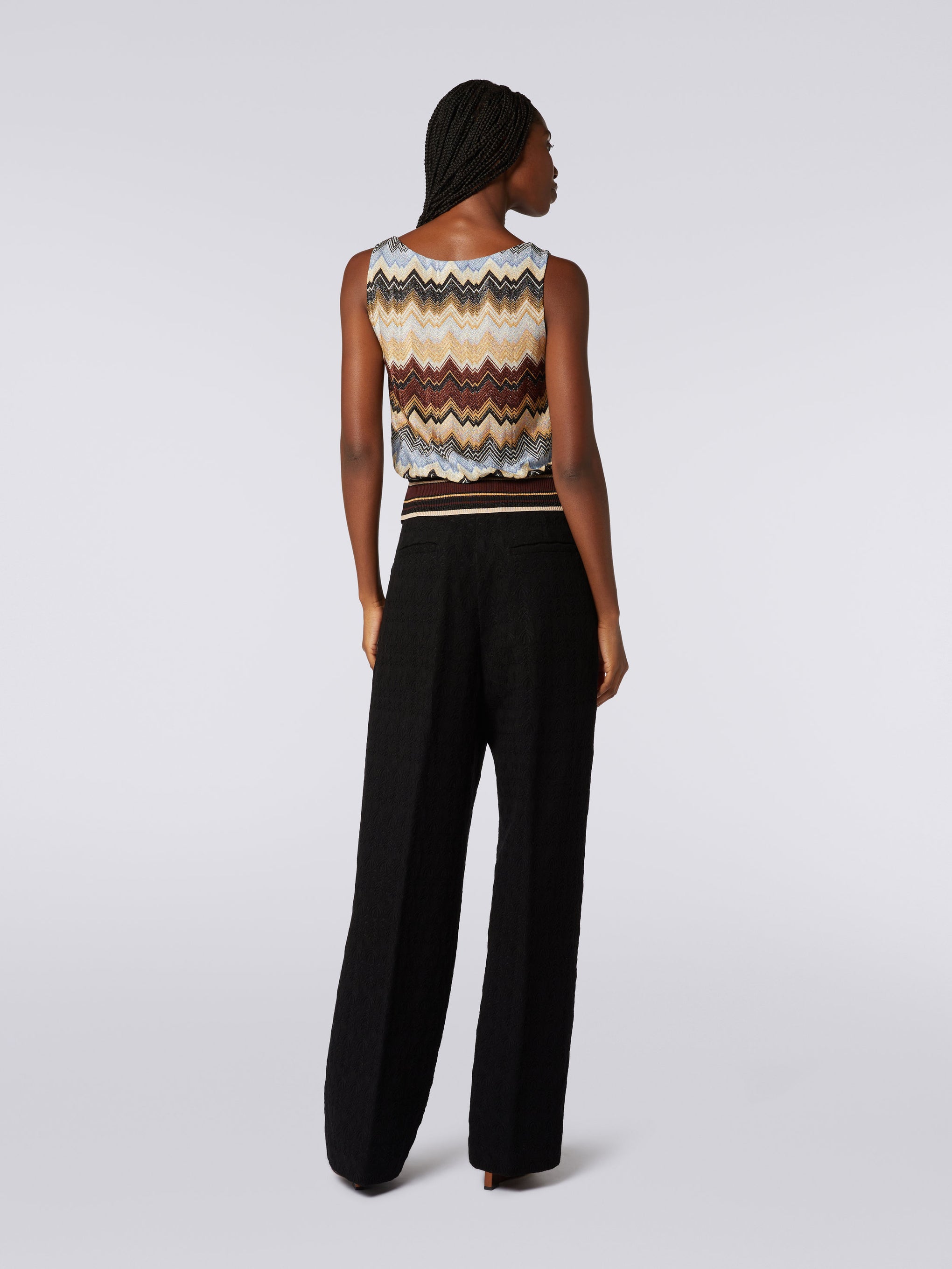 Missoni Top in Irregular Brown Multicolour available at The New Trend Australia.