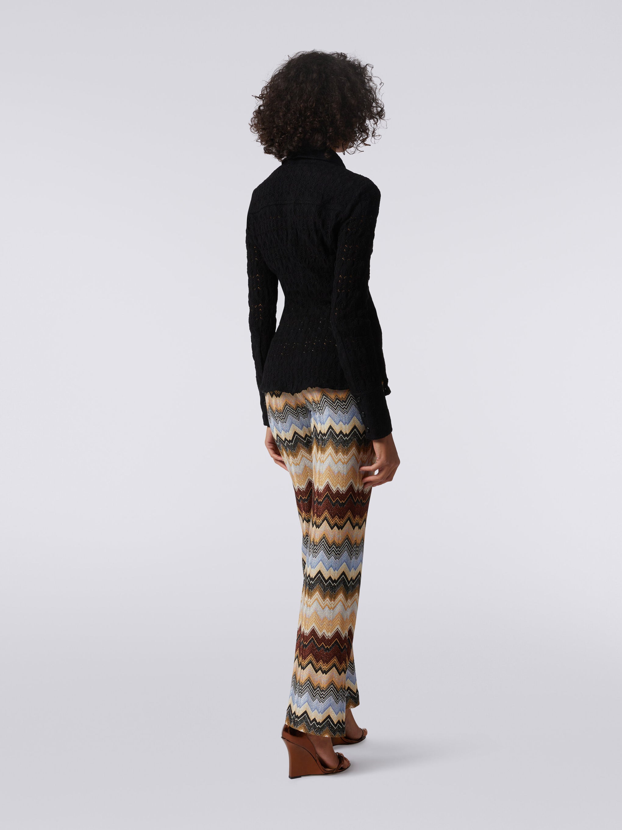 Missoni Trouser in Irregular Brown Multicoloured available at The New Trend Australia.