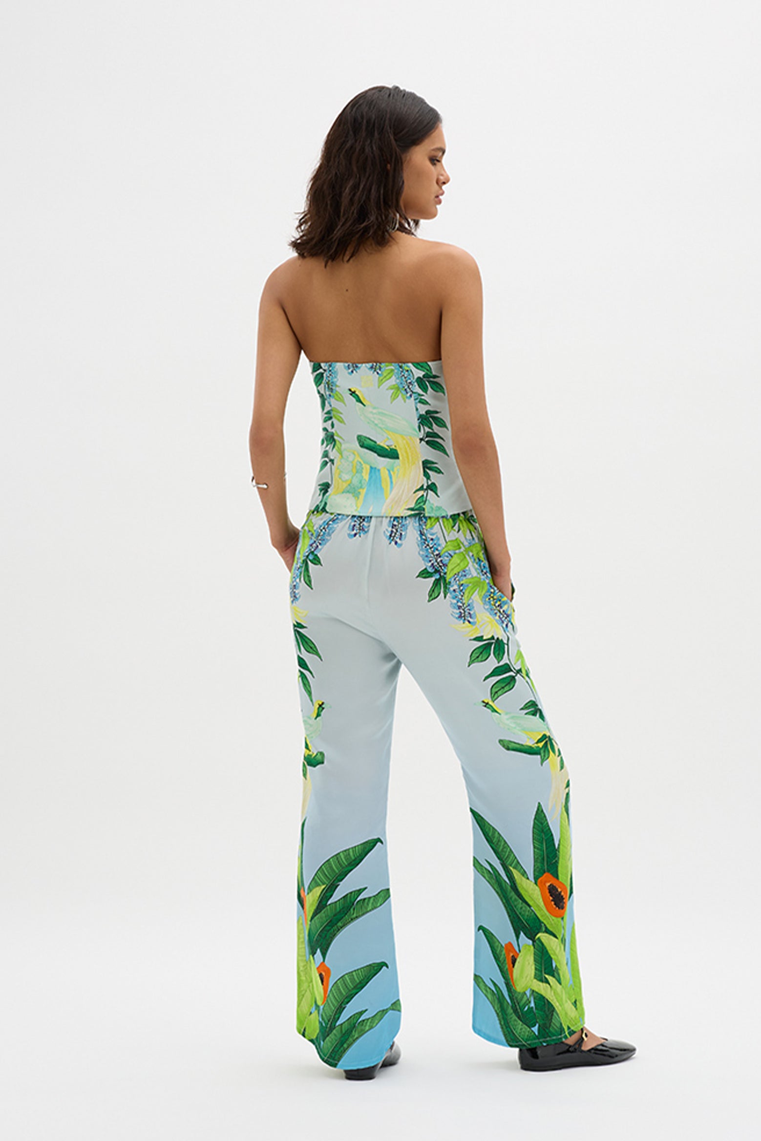 Muma World Eden Illustrated Pant in Blue available at The New Trend Australia.