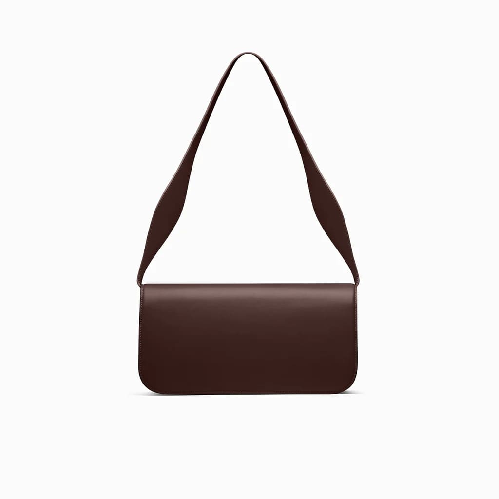 NEOUS Phoenix Leather Baguette in Dark Chocolate | The New Trend