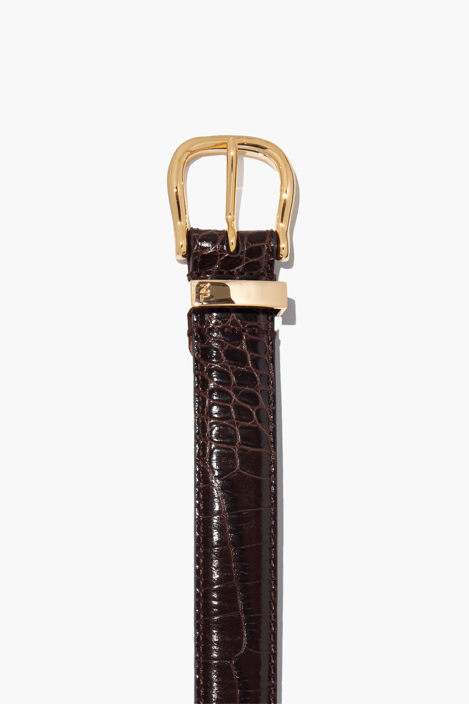 NILI LOTAN LOUISE BELT DARK CROC | THE NEW TREND