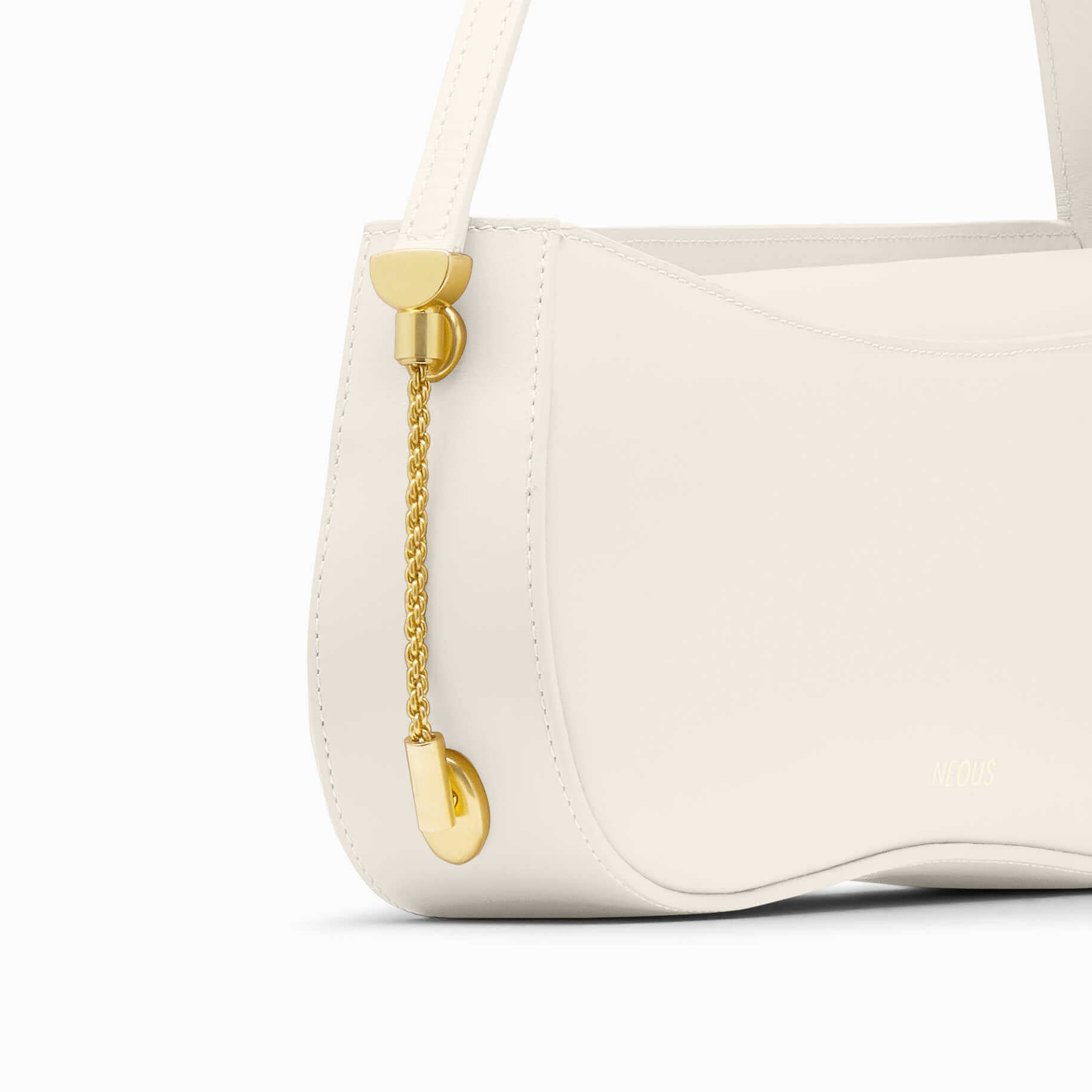 Neous Corvus Leather Baguette in Cream available at TNT The New Trend Australia.