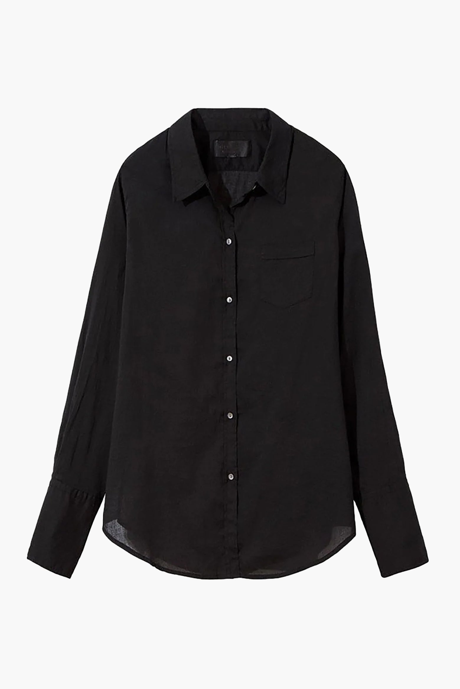 Nili Lotan Cotton Voile NL Shirt in Black available at The New Trend Australia. 