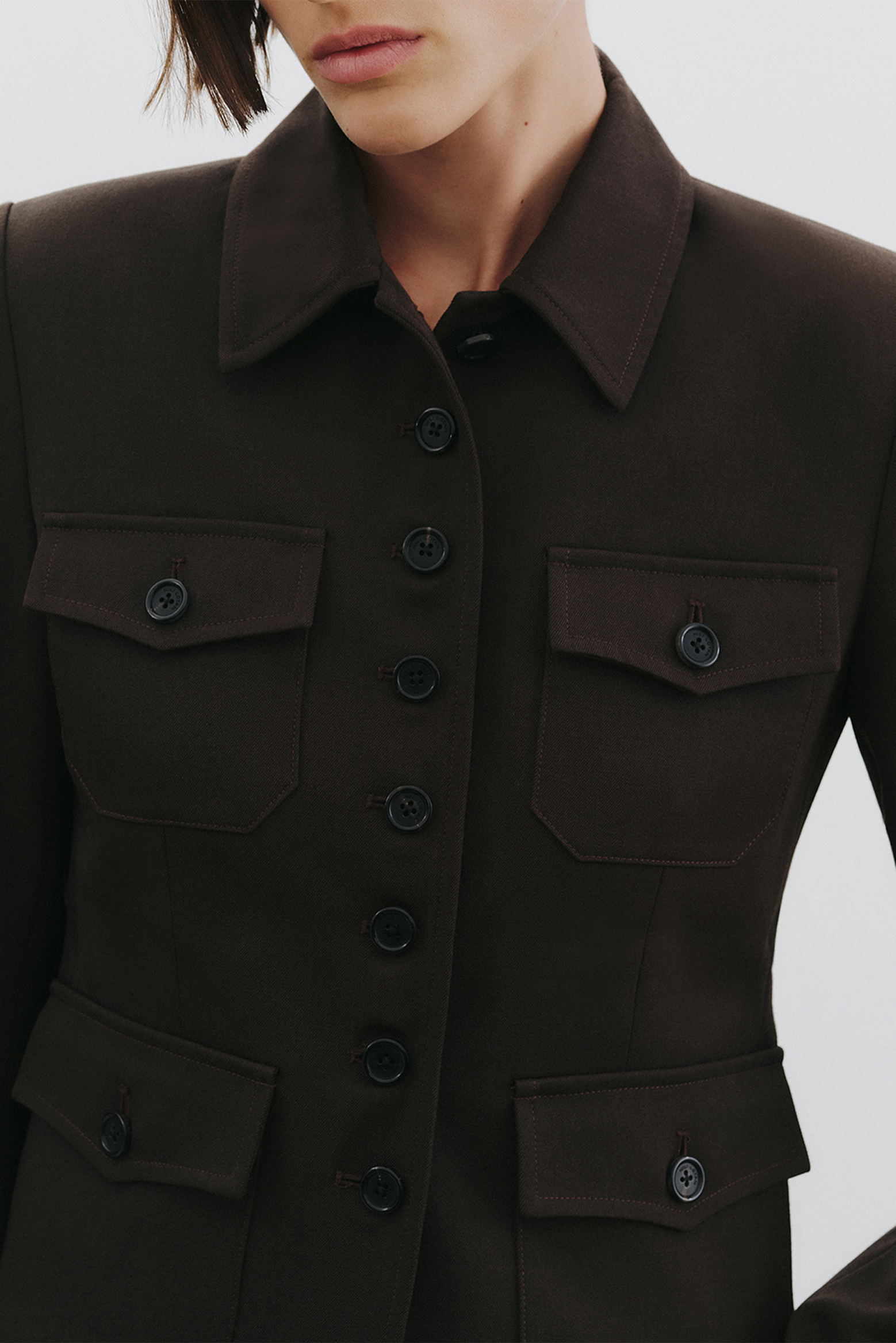 NILI LOTAN JAMISON JACKET IN COCOA | THE NEW TREND
