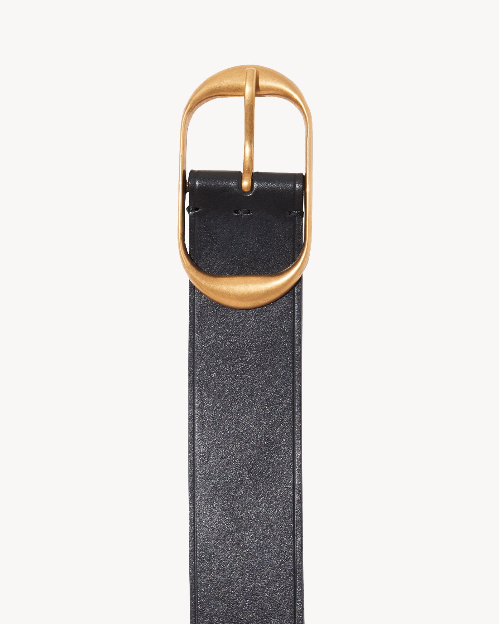 The Nili Lotan Nili Belt in Black W Antique Brass Buckle available at The New Trend Australia