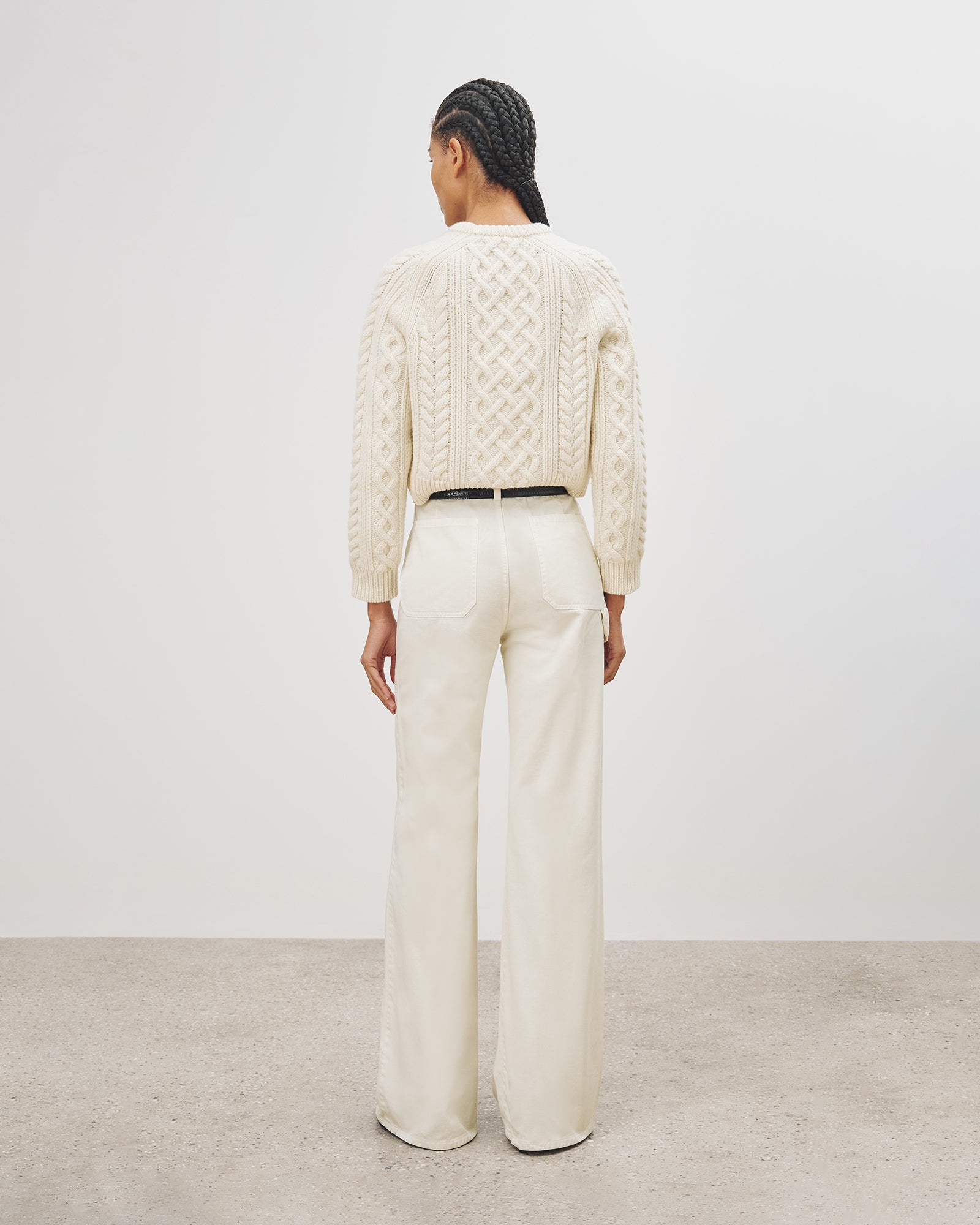 The Nili Lotan Quentin Pant in Stone available at The New Trend Australia