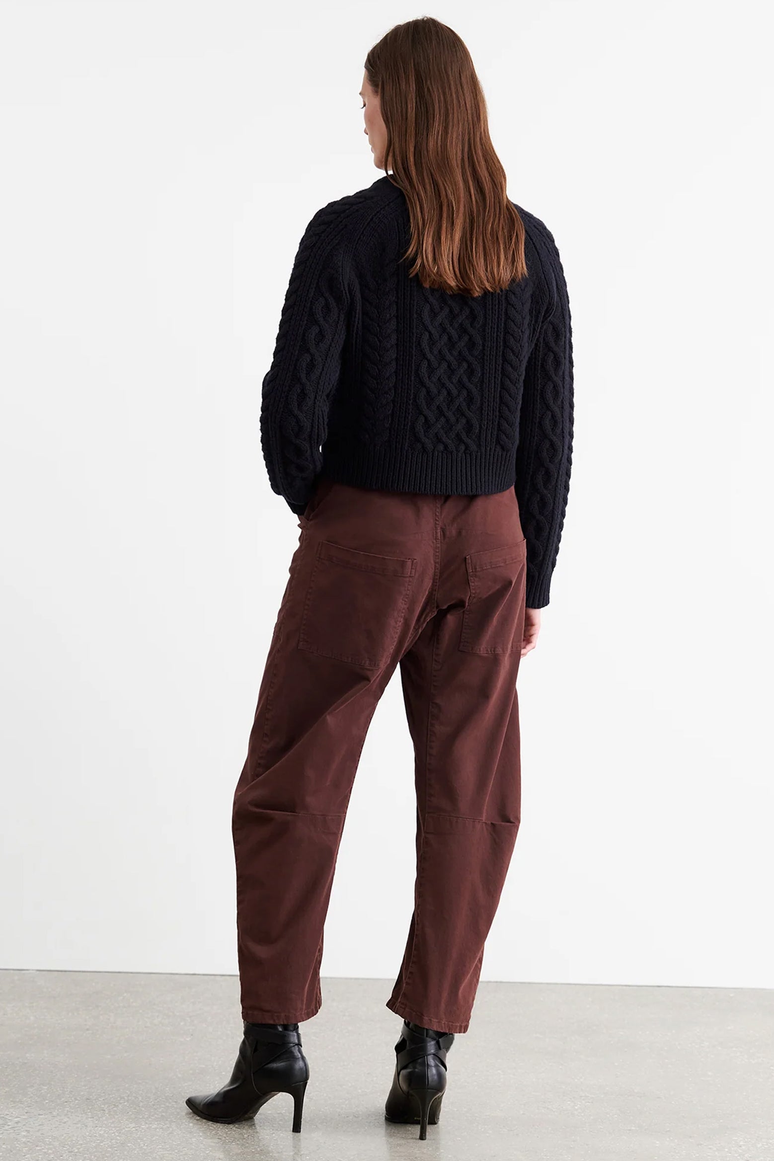 The Nili Lotan Shon Pant in Merlot available at The New Trend Australia