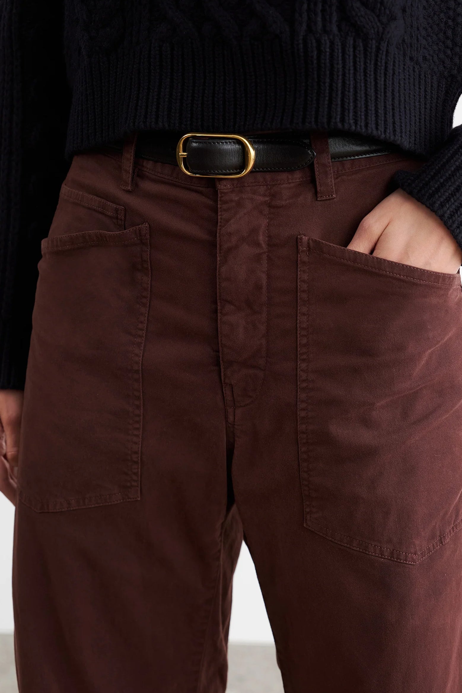 The Nili Lotan Shon Pant in Merlot available at The New Trend Australia