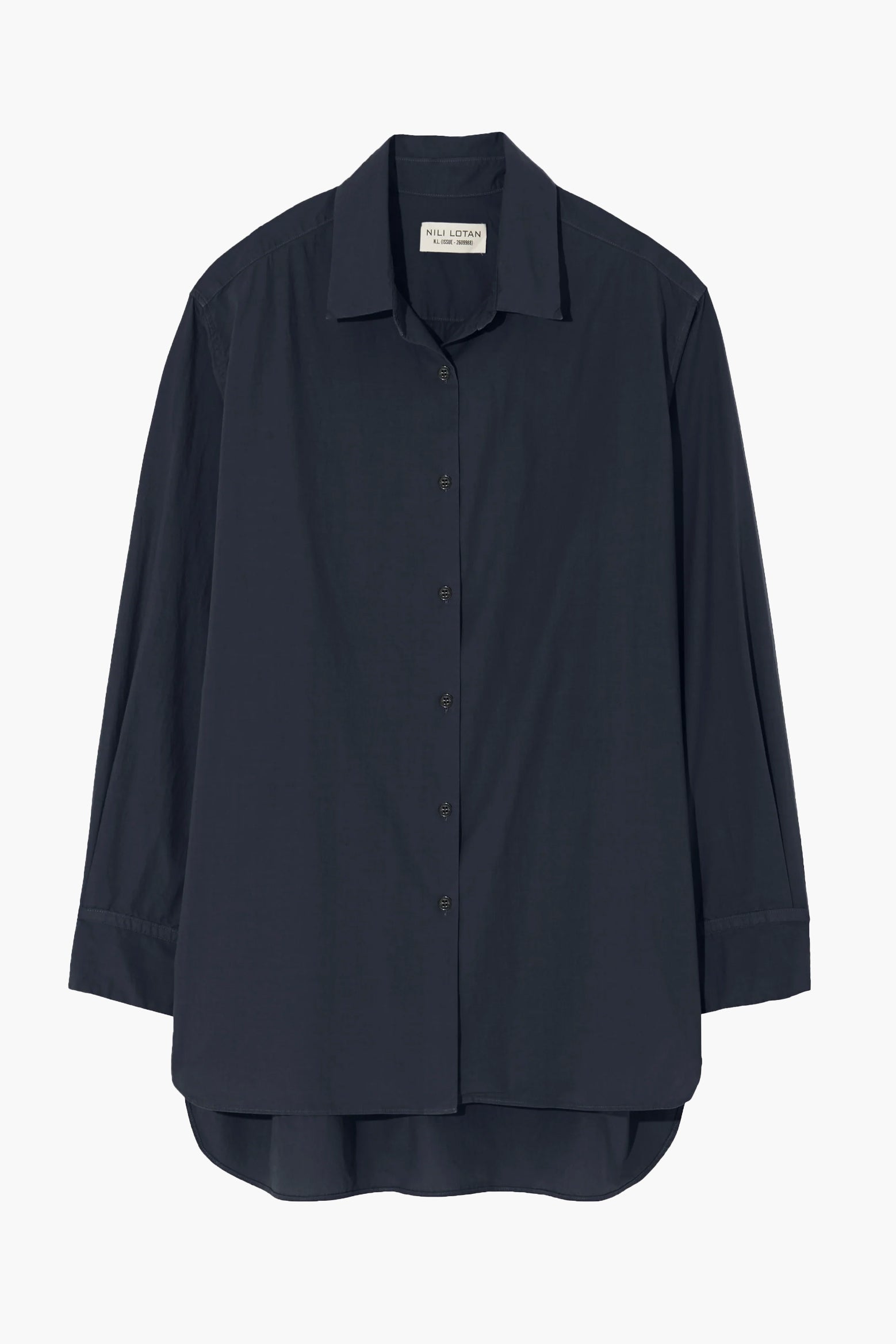Nili Lotan Yorke Shirt in Midnight available at The New Trend Australia. 