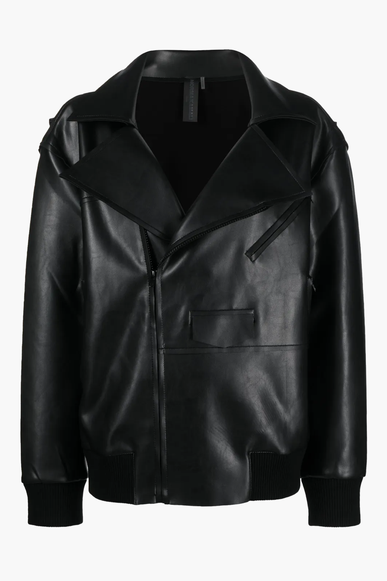 NORMA KAMALI OVERSIZED MOTO JACKET IN BLACK | THE NEW TREND