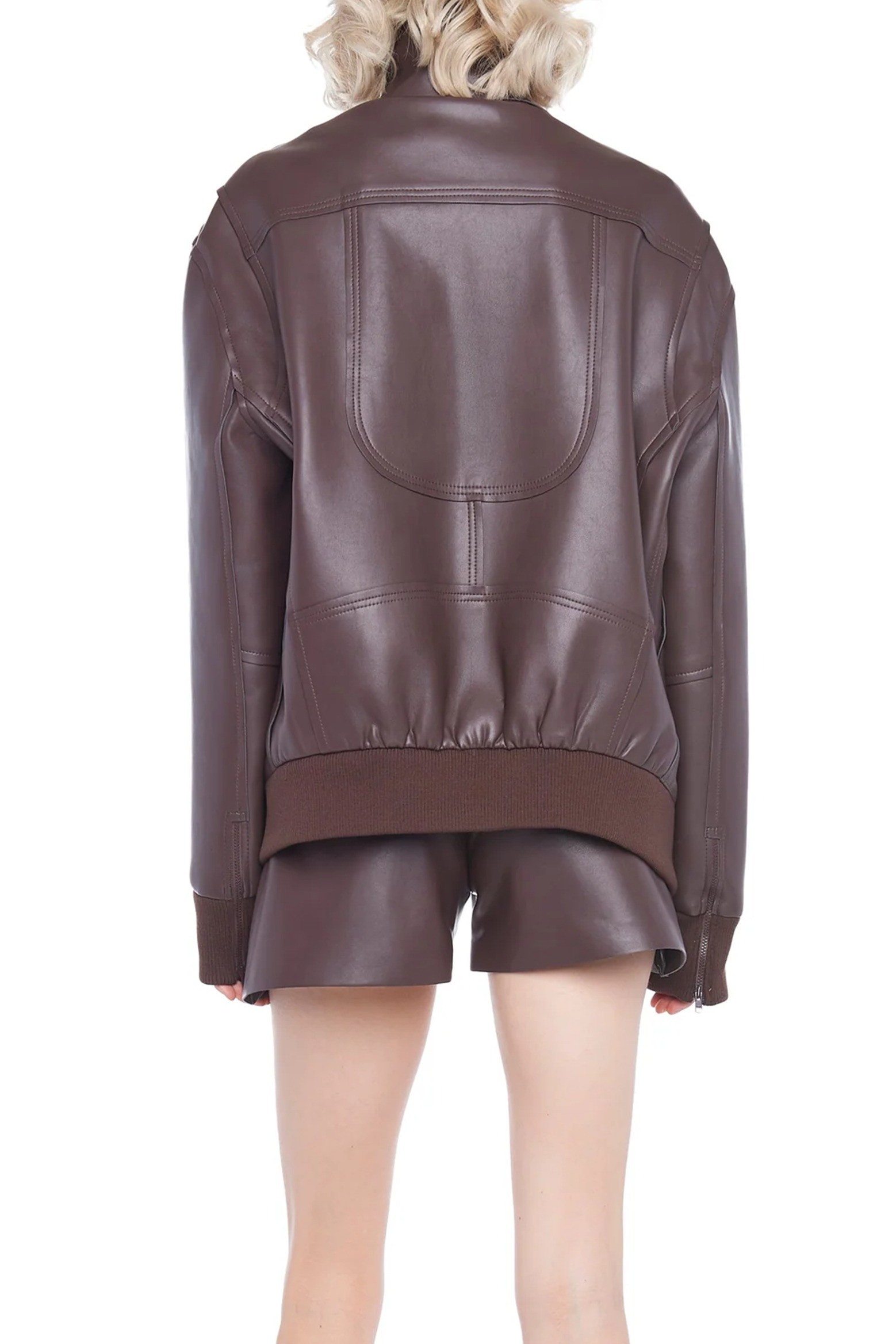 NORMA KAMALI OVERSIZED MOTO JACKET IN CHOCOLATE | THE NEW TREND