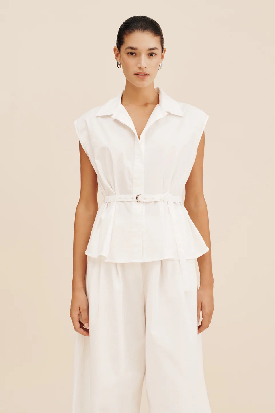 POSSE Juno Shirt in Ivory | The New Trend Australia