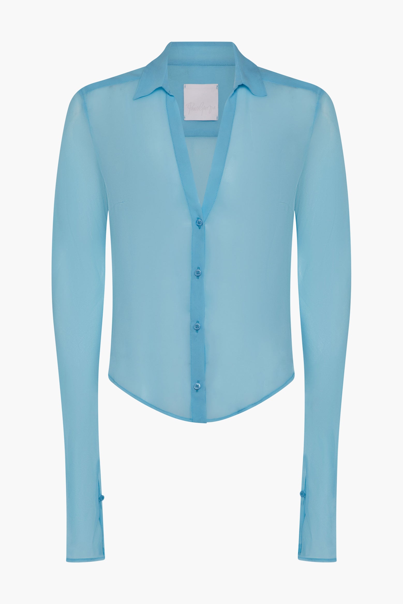 The Paris Georgia Silk Shirt in Iris Blue available at The New Trend Australia