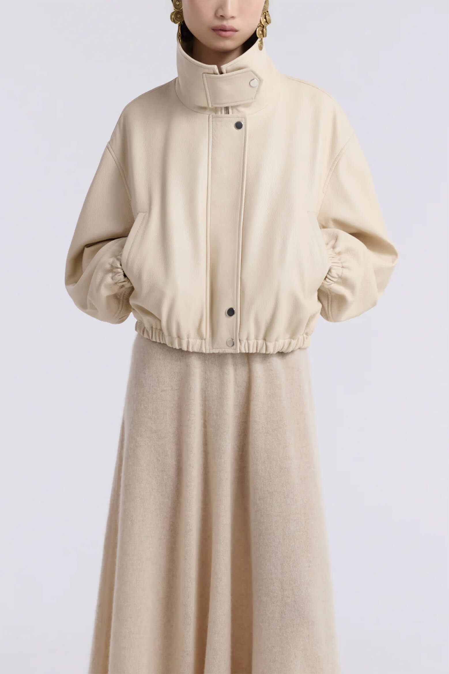 The Pia Jacket in Ivory by Nour Hammour is available at The New Trend