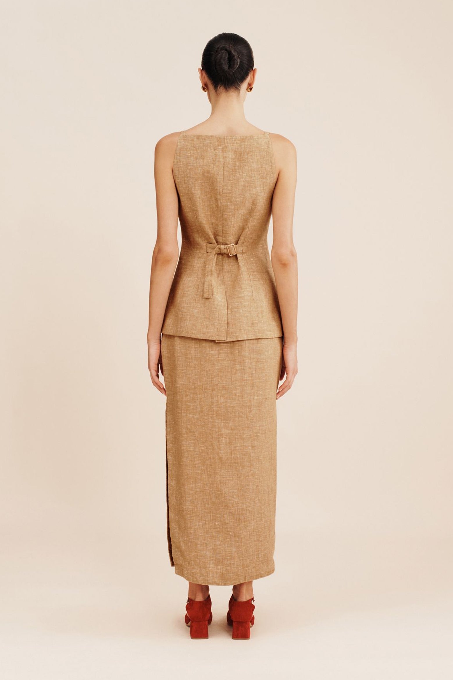 The Posse Nancy Pencil Skirt in Walnut available at The New Trend Australia