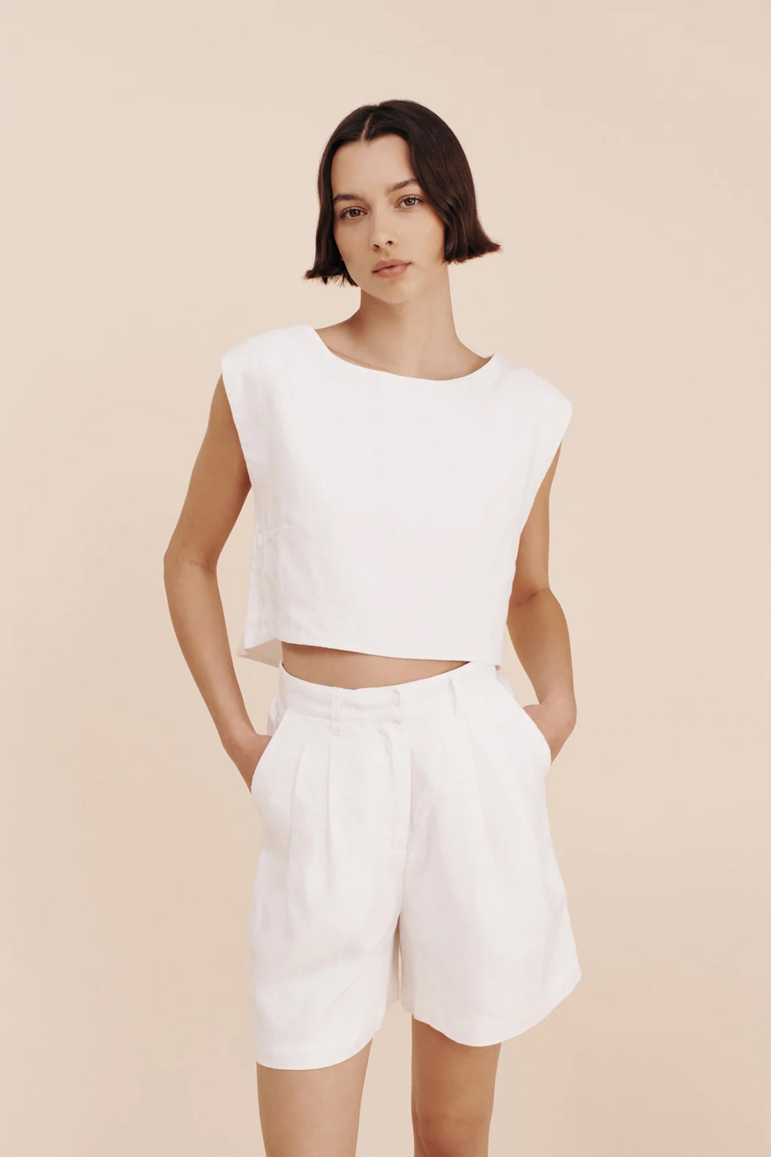 Posse Marchello Short in Ivory available at The New Trend Australia.