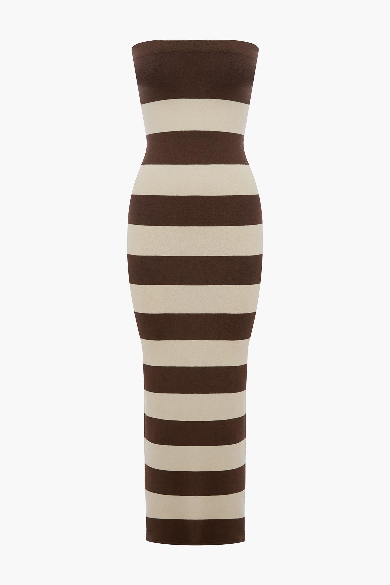 POSSE Theo Maxi Dress in Chocolate/Cream available at The New Trend Australia. 