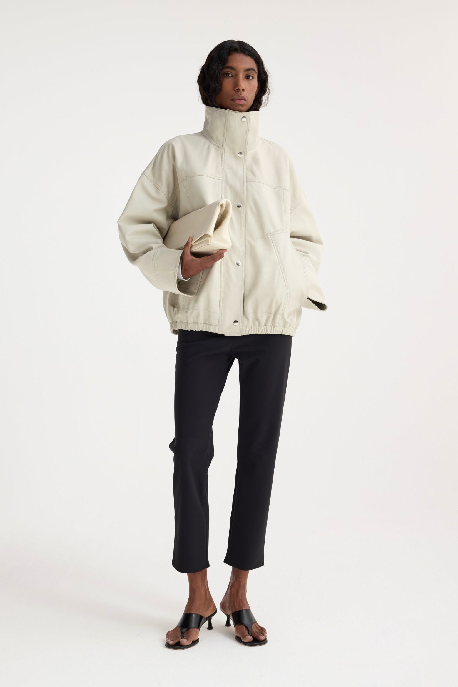 RÓHE LEATHER BOMBER JACKET | THE NEW TREND