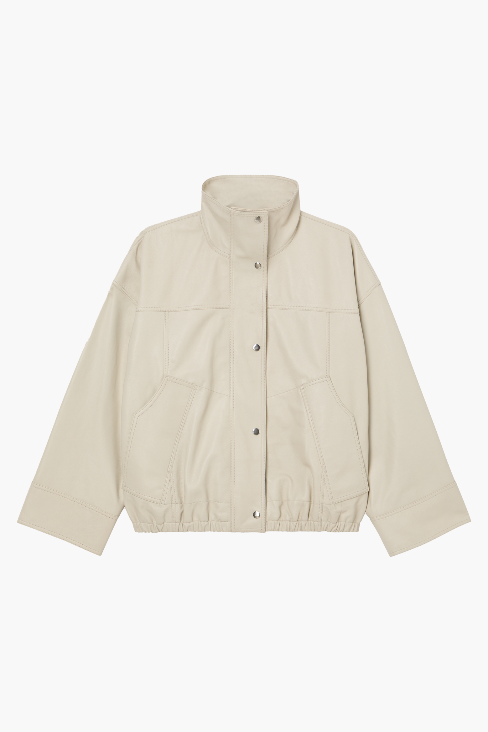 LEATHER BOMBER JACKET