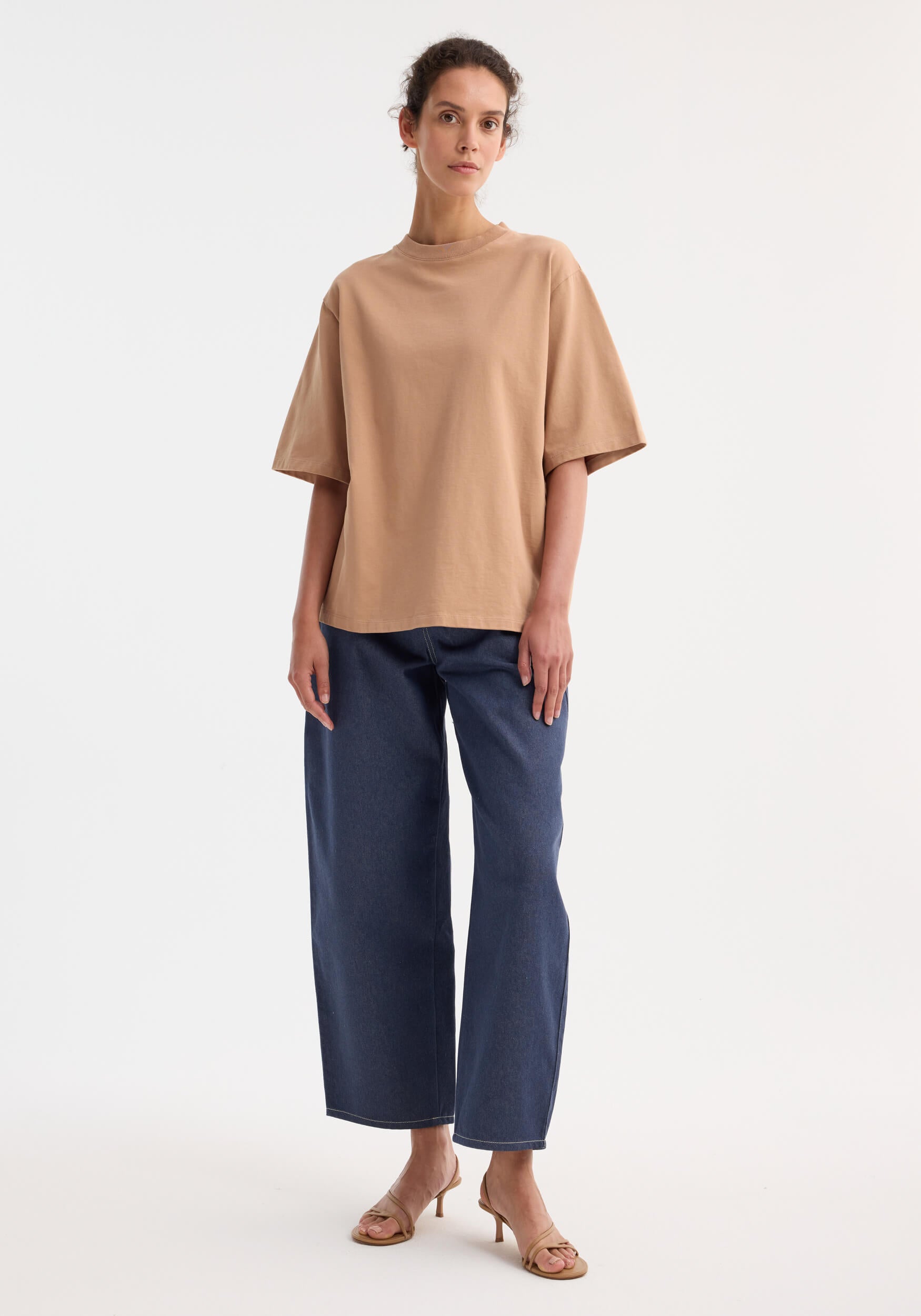 RÓHE OVERSIZED COTTON T-SHIRT IN POWDER | THE NEW TREND