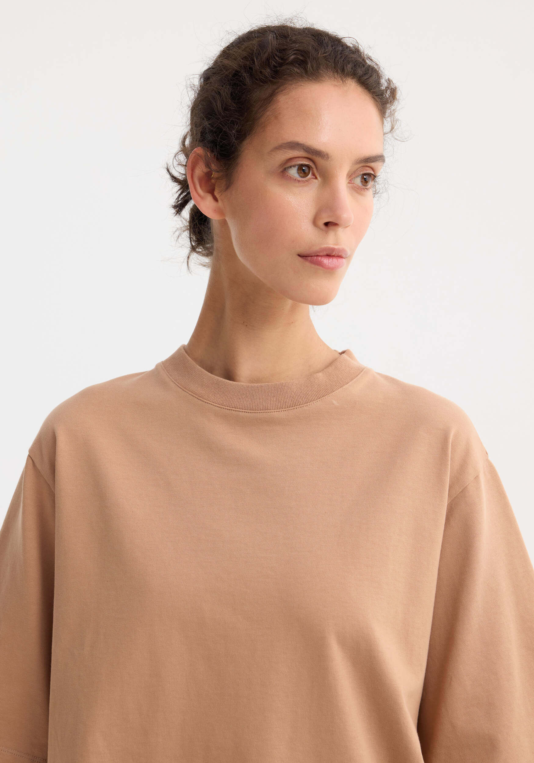 RÓHE OVERSIZED COTTON T-SHIRT IN POWDER | THE NEW TREND