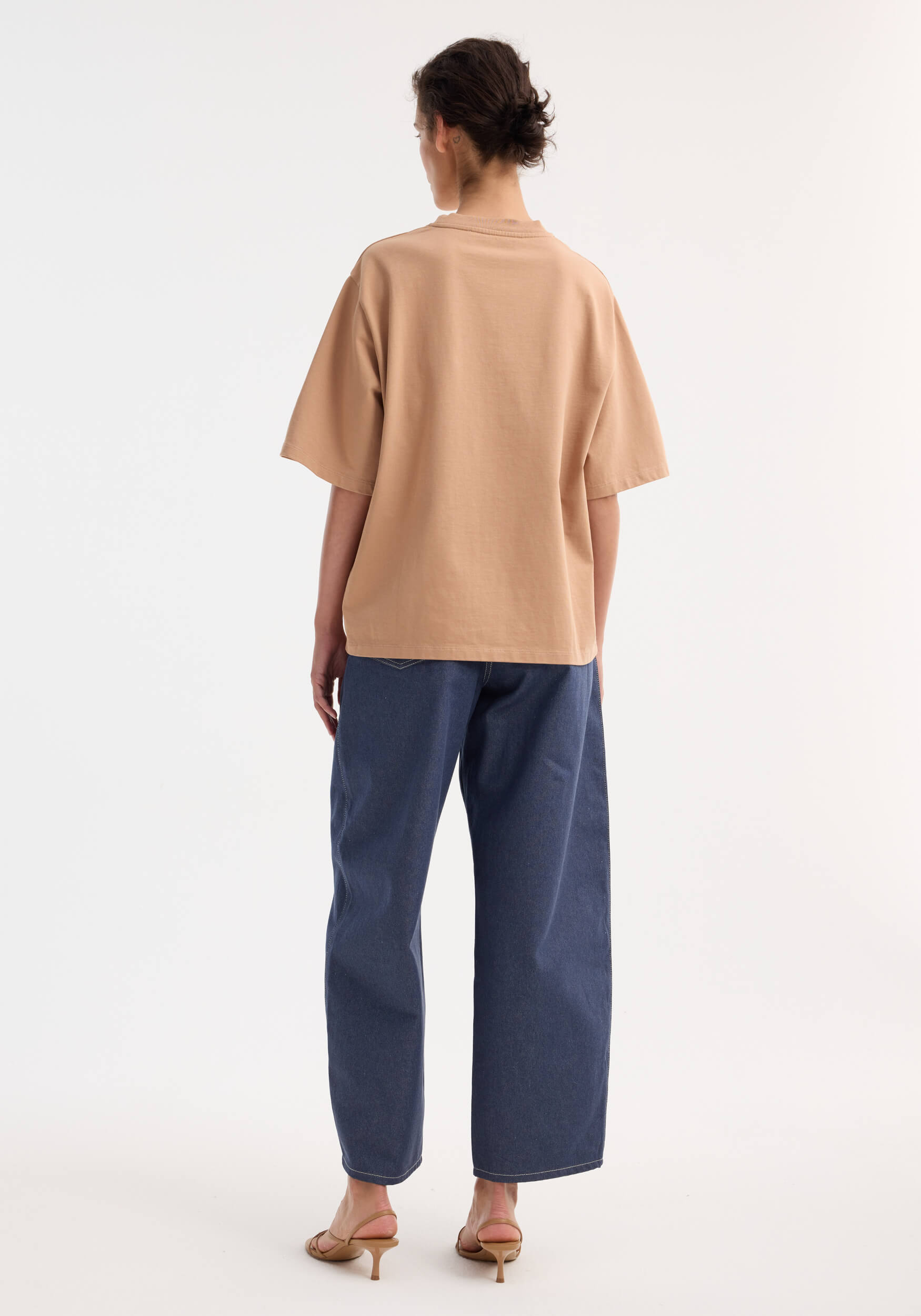 RÓHE OVERSIZED COTTON T-SHIRT IN POWDER | THE NEW TREND
