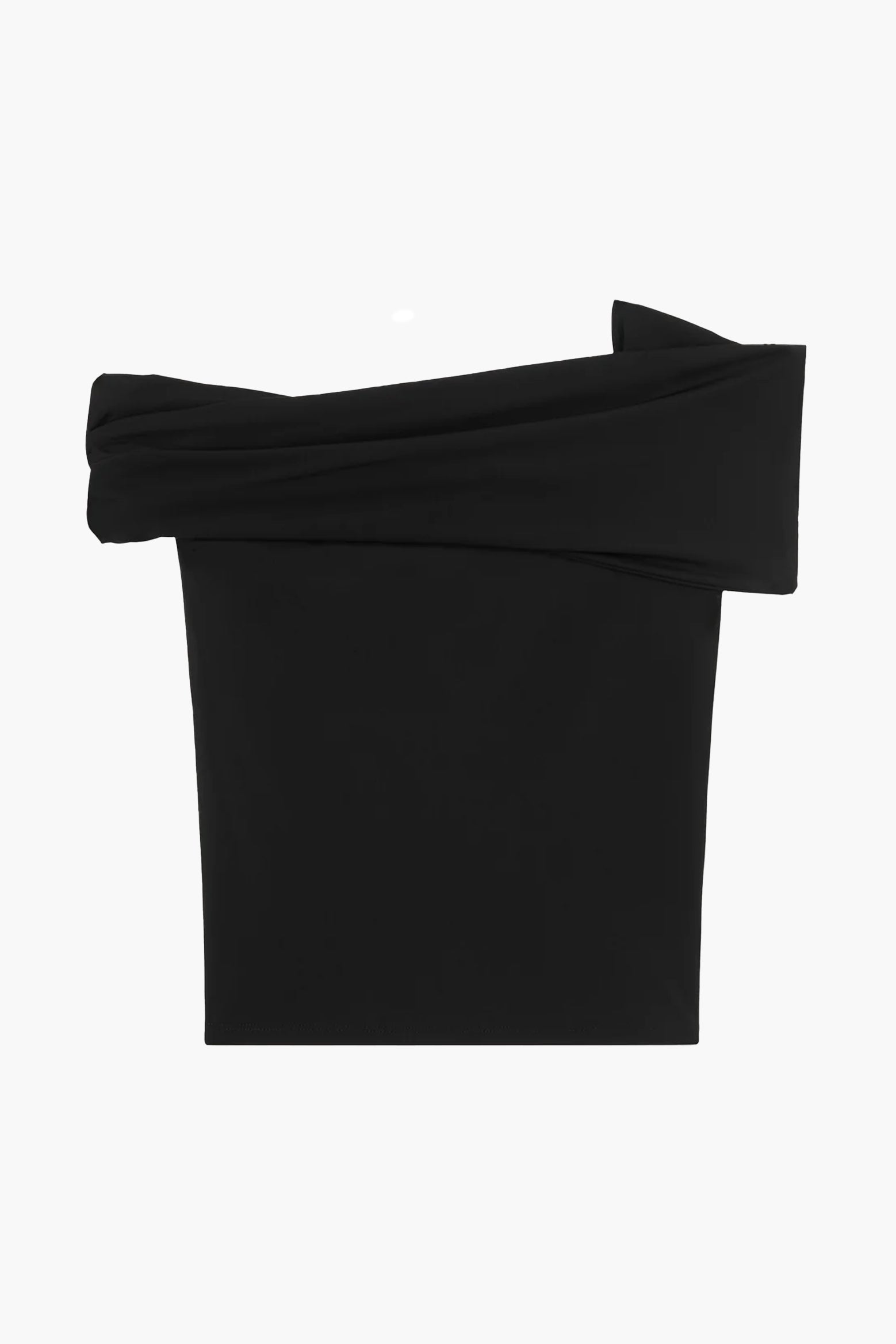 ROHE Asymmetrical Off Shoulder Top in Noir available at The New Trend Australia. 