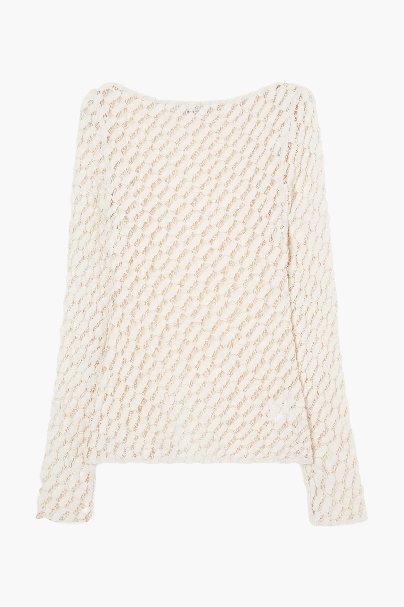 Rohe Lace Boat Neck Top in Cream available at The New Trend Australia. 