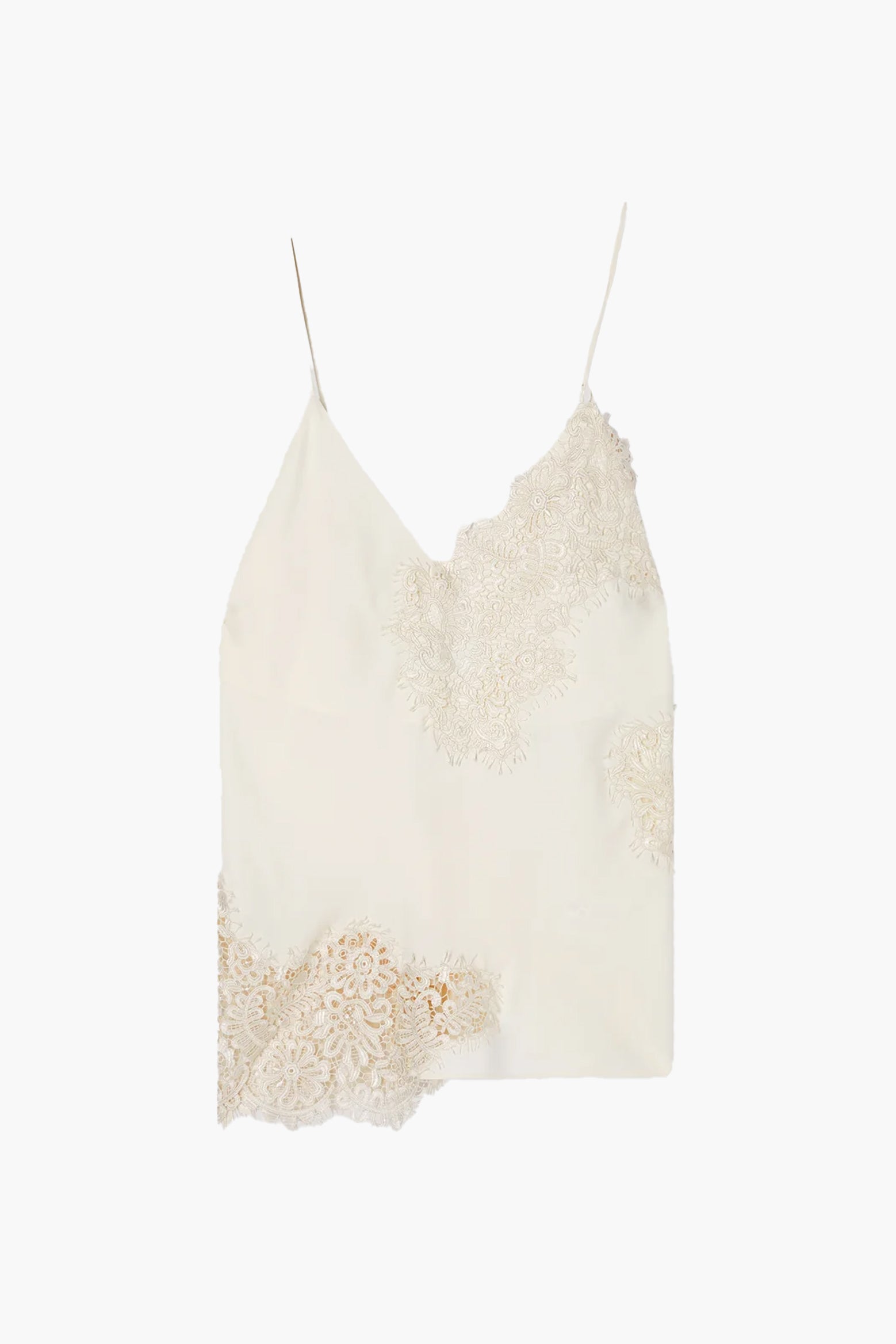 ROHE Lace Camisole Top in Cream The New Trend