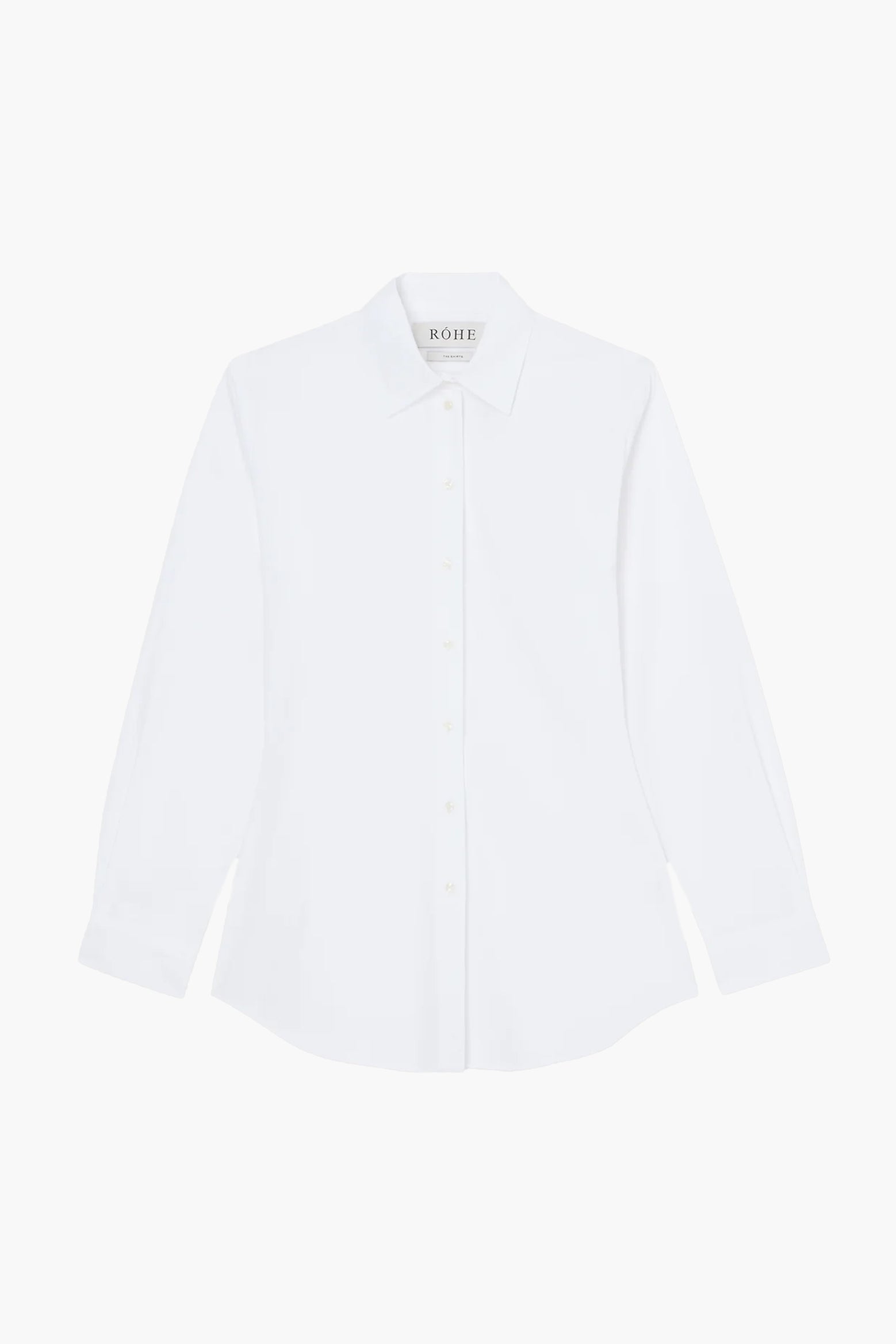 Rohe Shaped Poplin Shirt in White available at The New Trend Australia. 