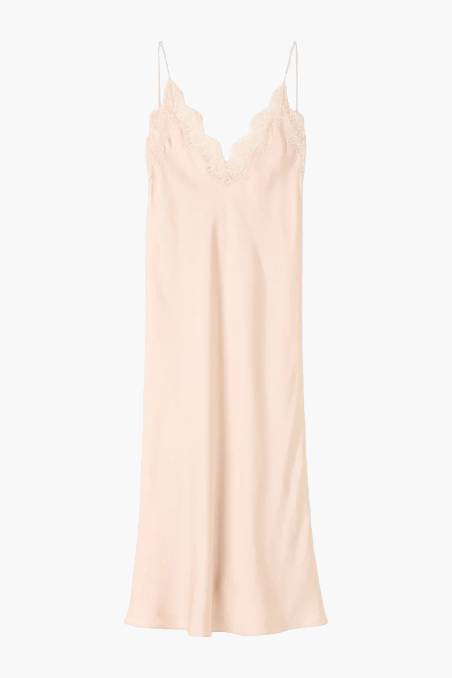 RÓHE SILK LACE CAMISOLE DRESS ROSE | THE NEW TREND