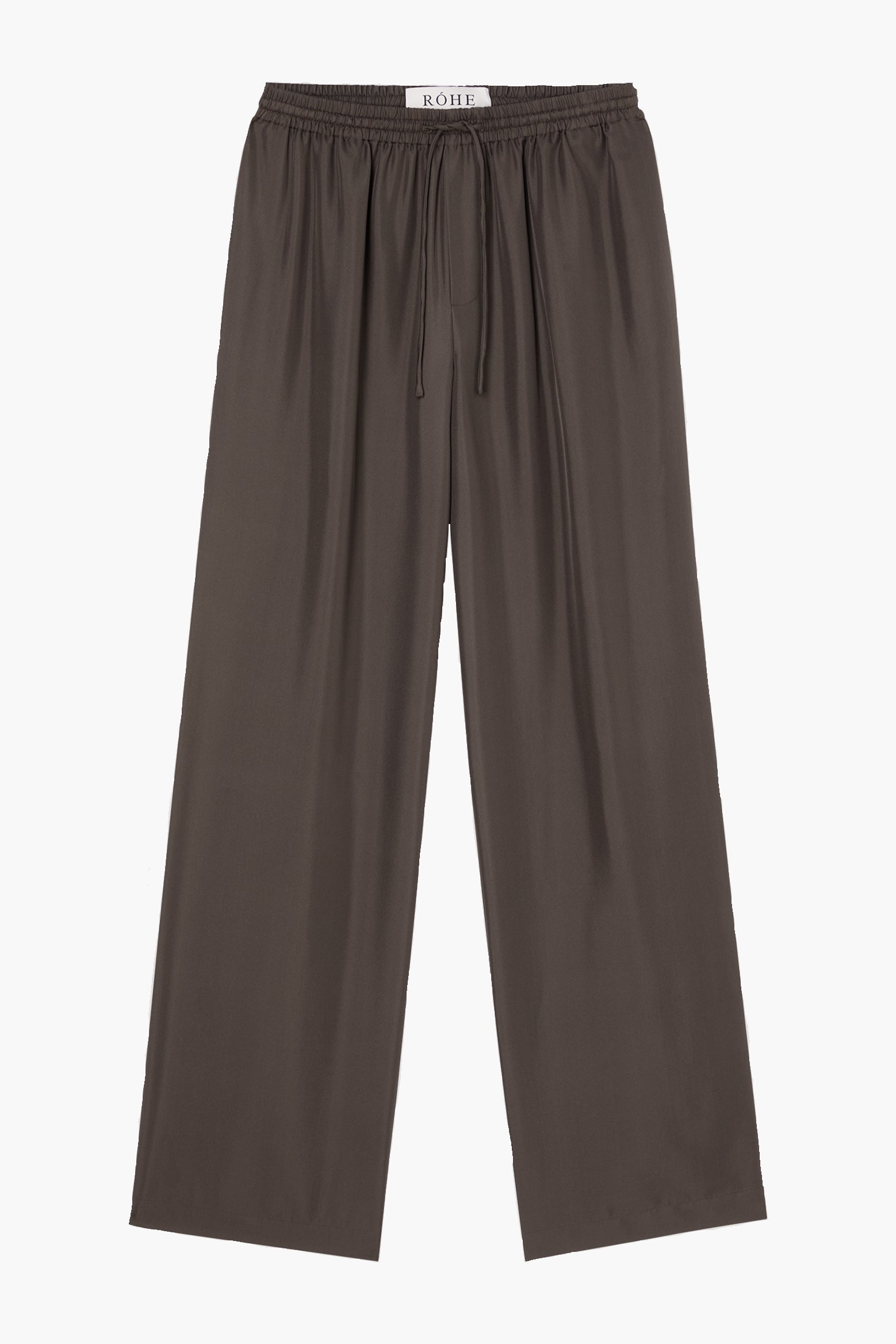 The Rohe Wide Leg Silk Trousers in Earth available at The New Trend Australia