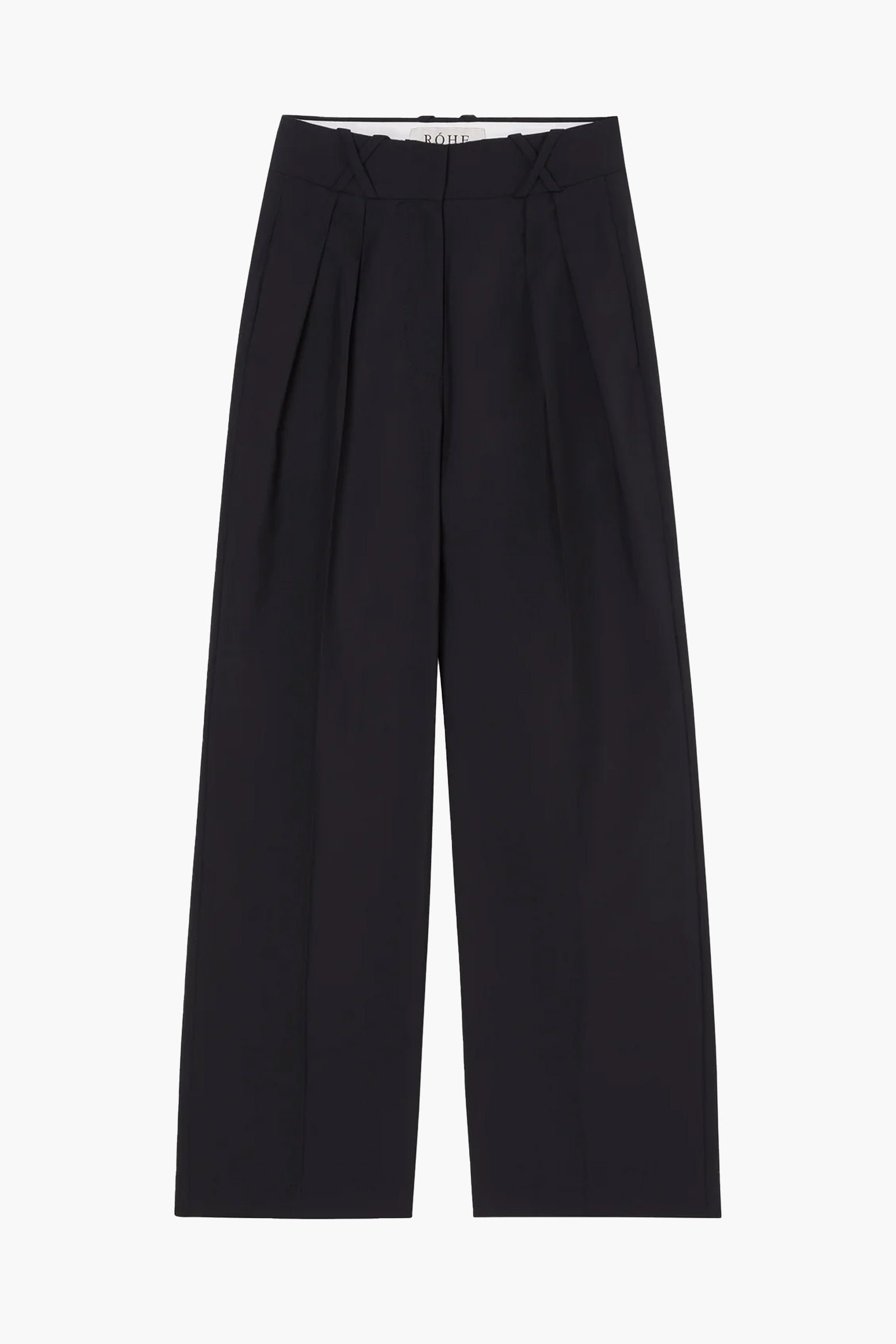 Rohe Wide Leg Tailored Trouser in Noir available at The New Trend Australia. 