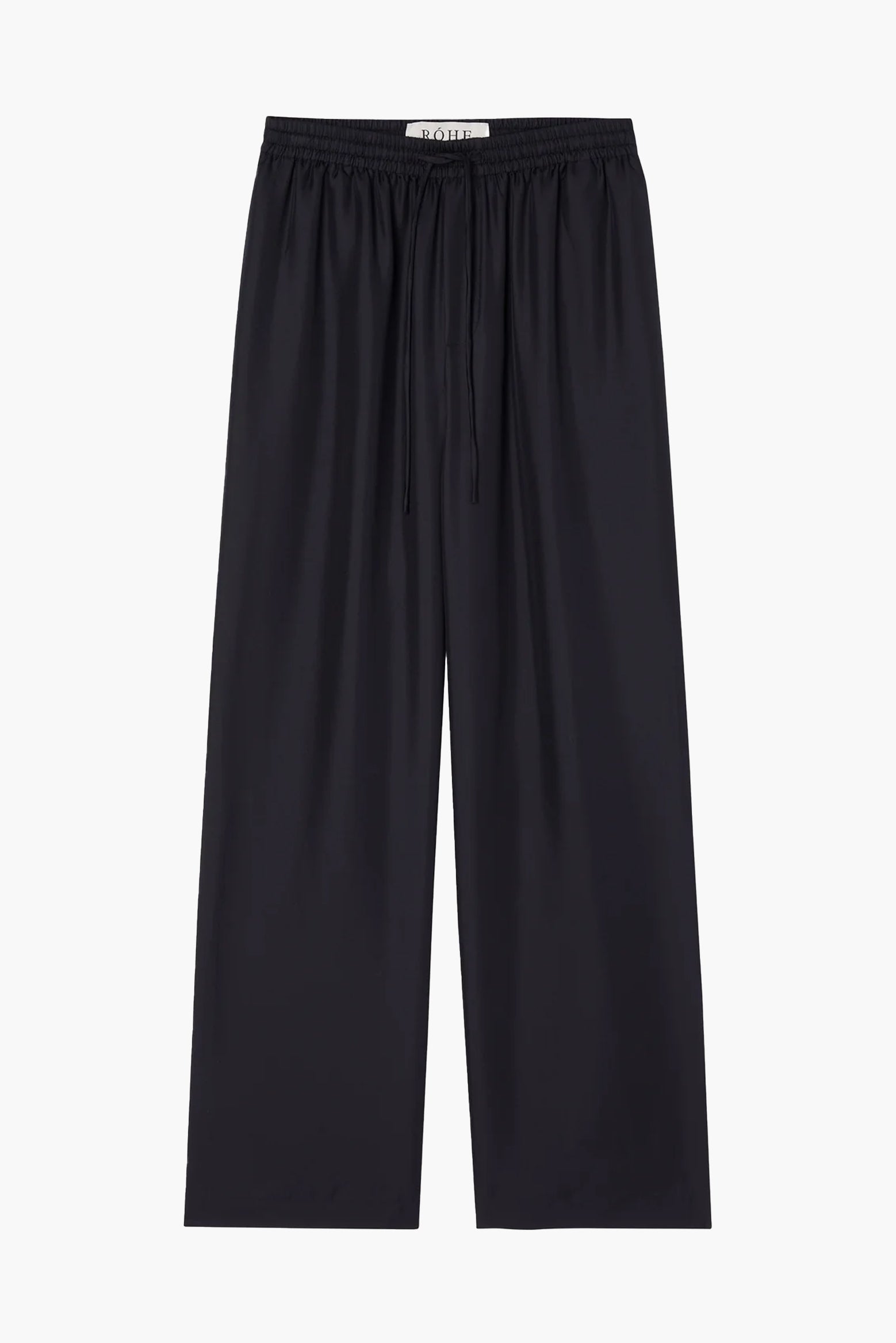 Rohe Wide Leg Silk Trouser in Noir available at The New Trend Australia. 