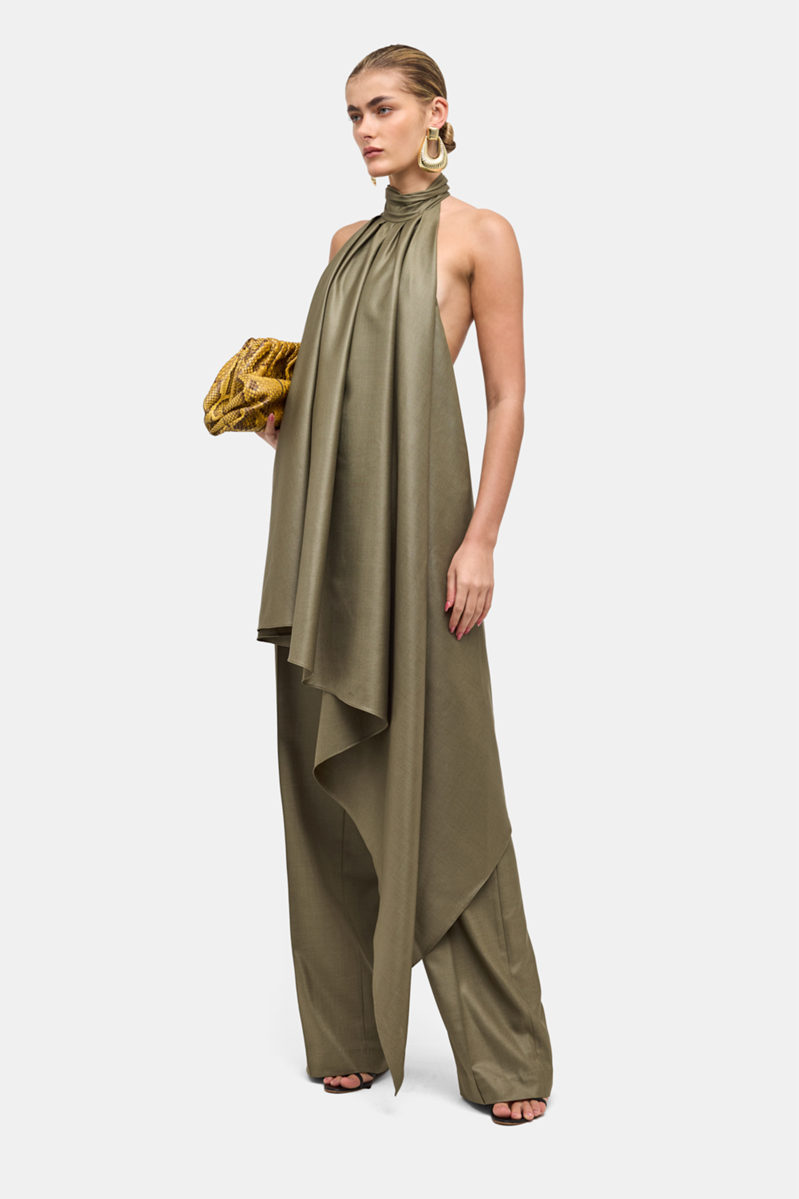 RONNY KOBO FLEUR DRESS IN BURNT OLIVE | THE NEW TREND