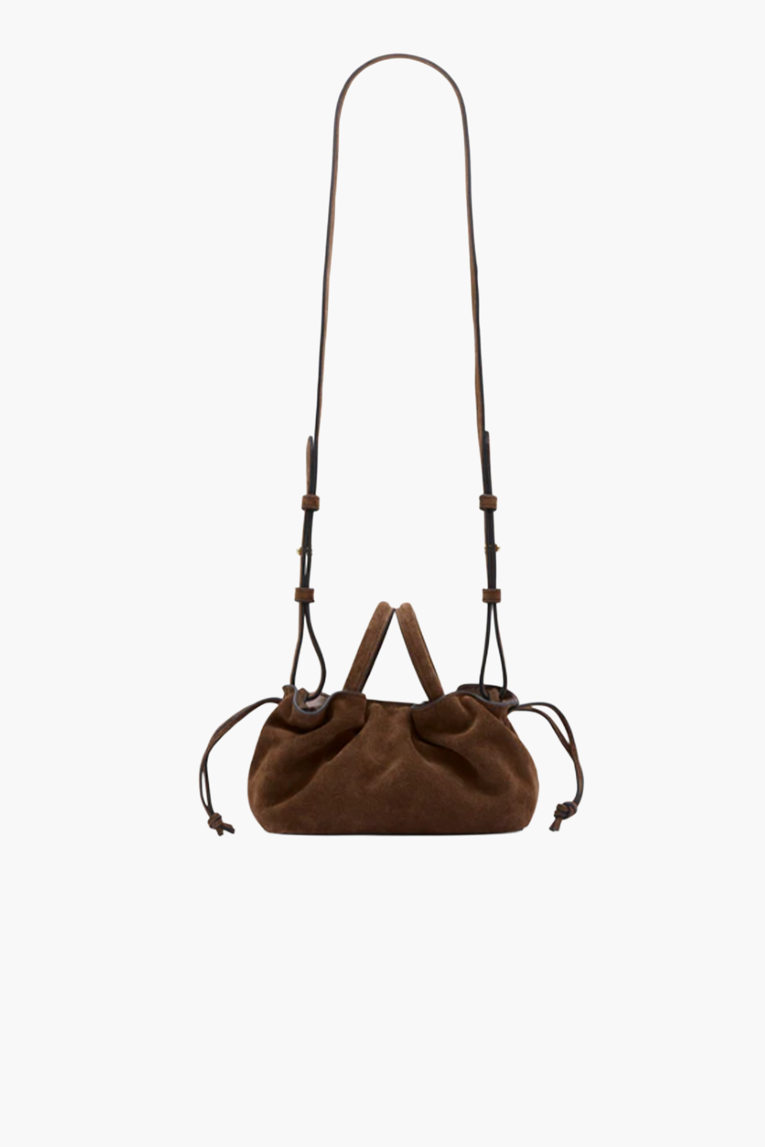 RYLAN MILA MINI TOTE IN BROWN SUEDE | THE NEW TREND
