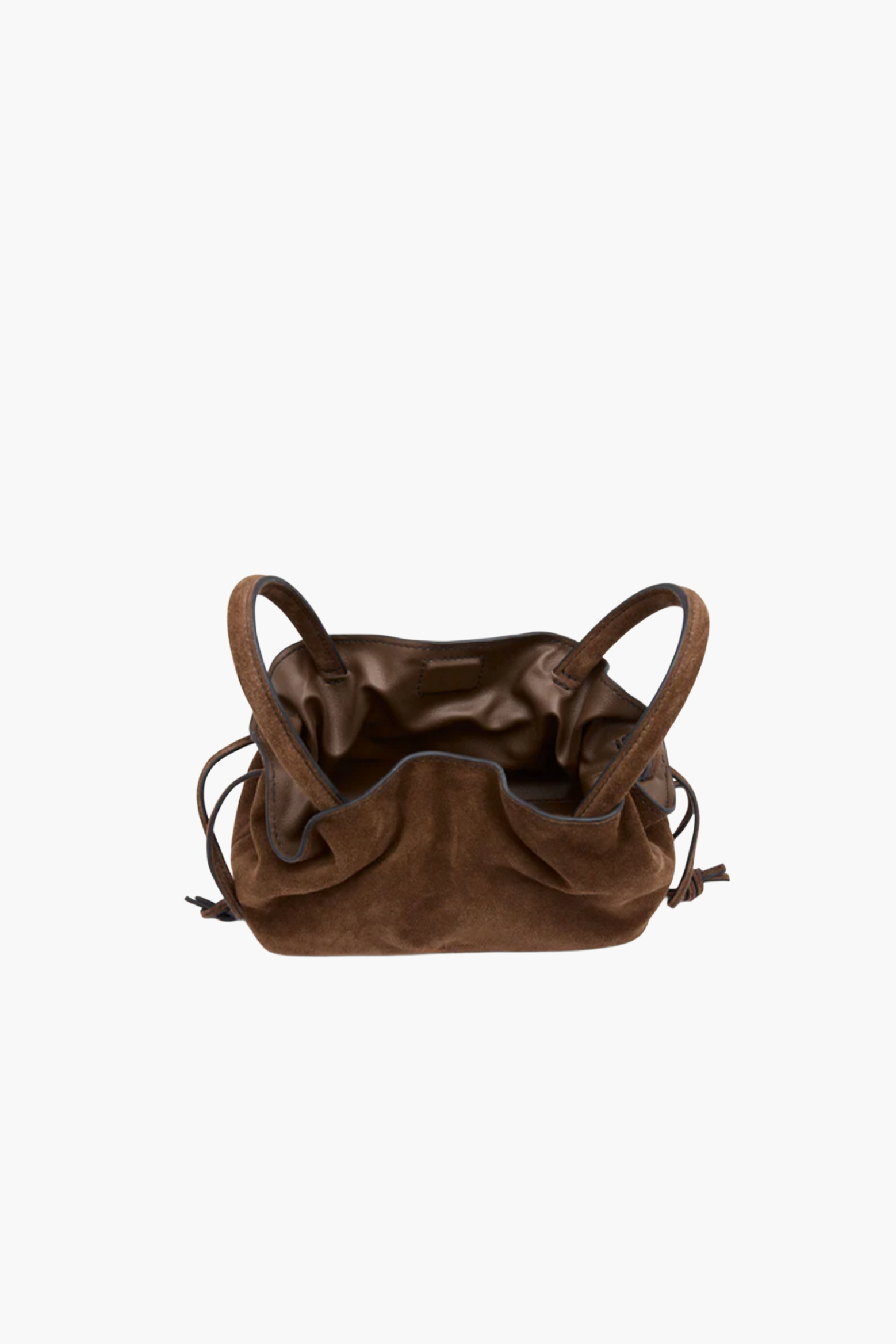 RYLAN MILA MINI TOTE IN BROWN SUEDE | THE NEW TREND