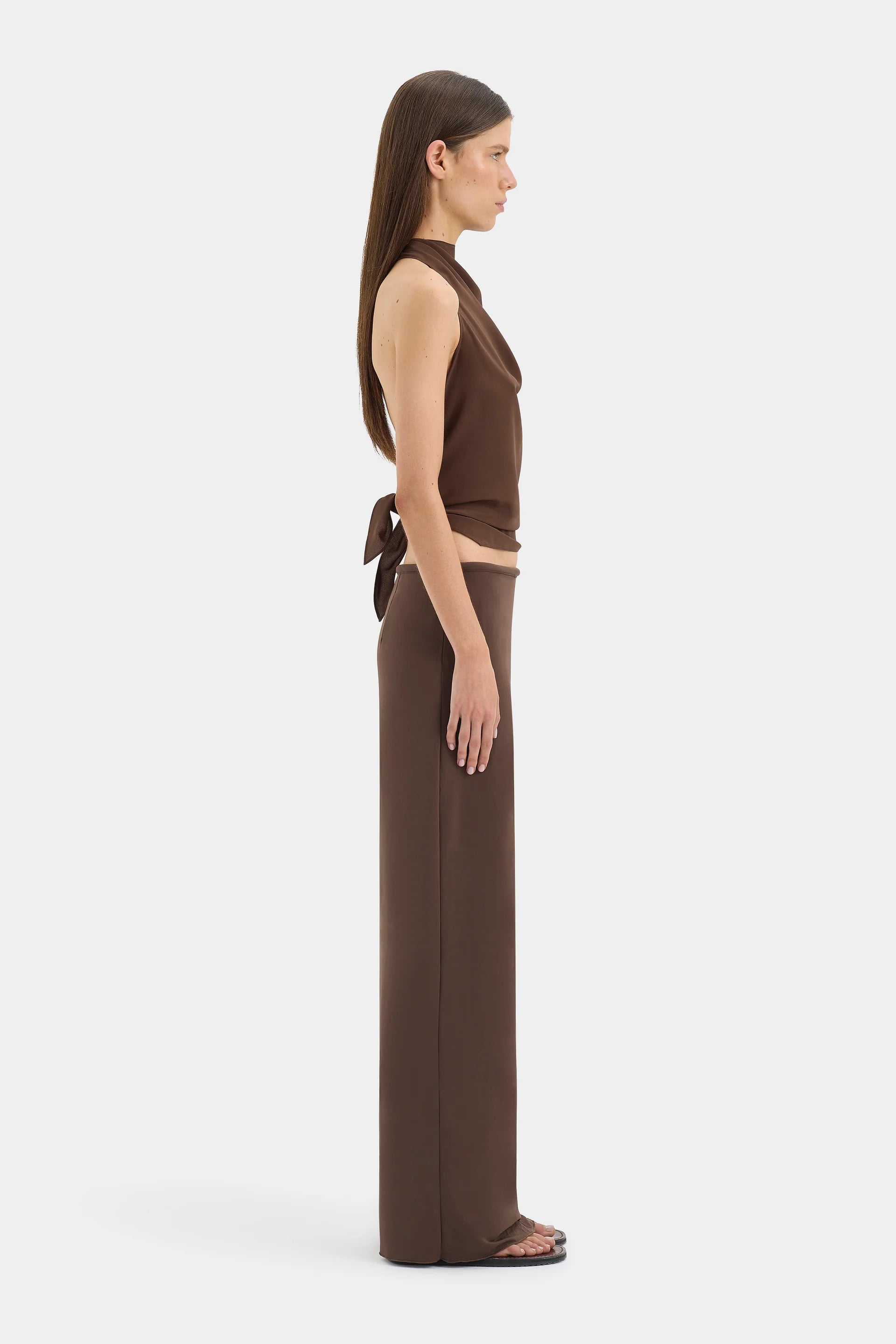 SIR MATHEO MIDI SKIRT IN TRUFFLE | THE NEW TREND