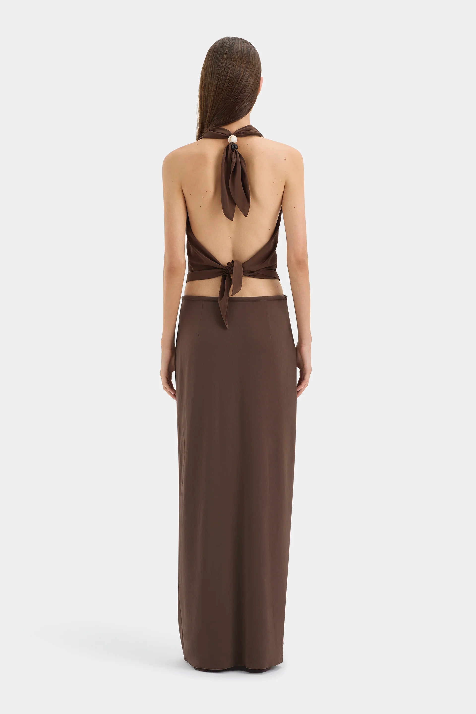 SIR MATHEO MIDI SKIRT IN TRUFFLE | THE NEW TREND