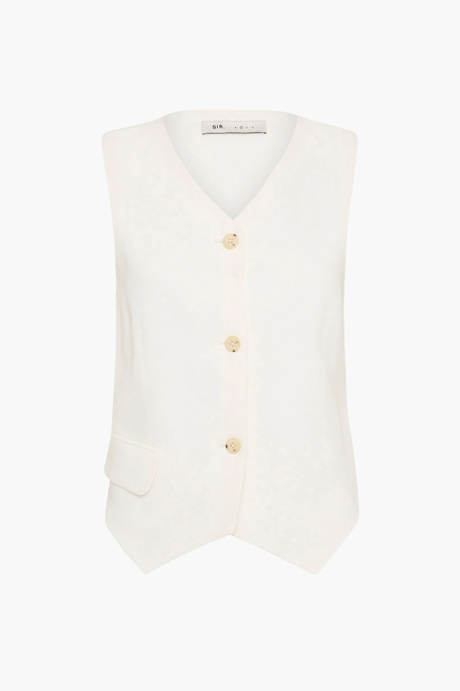 SIR Clemence Tailored Vest in Ivory available at TNT The New Trend Australia. 