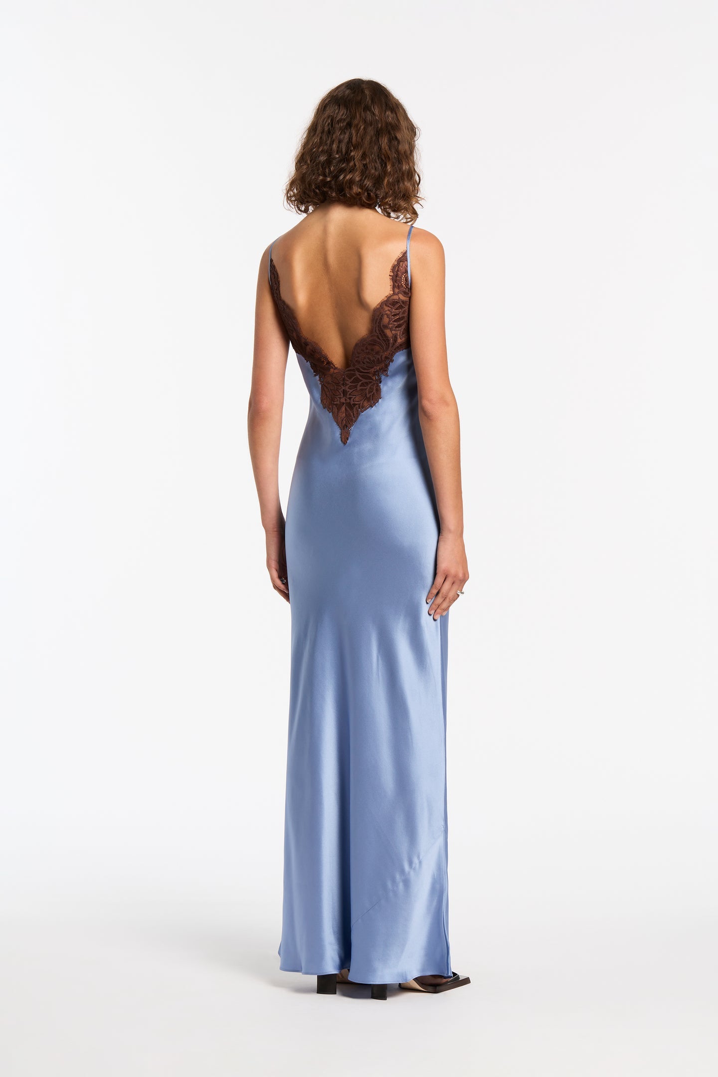 SIR Danseurs Lace Slip Dress in Bleue available at TNT The New Trend Australia.