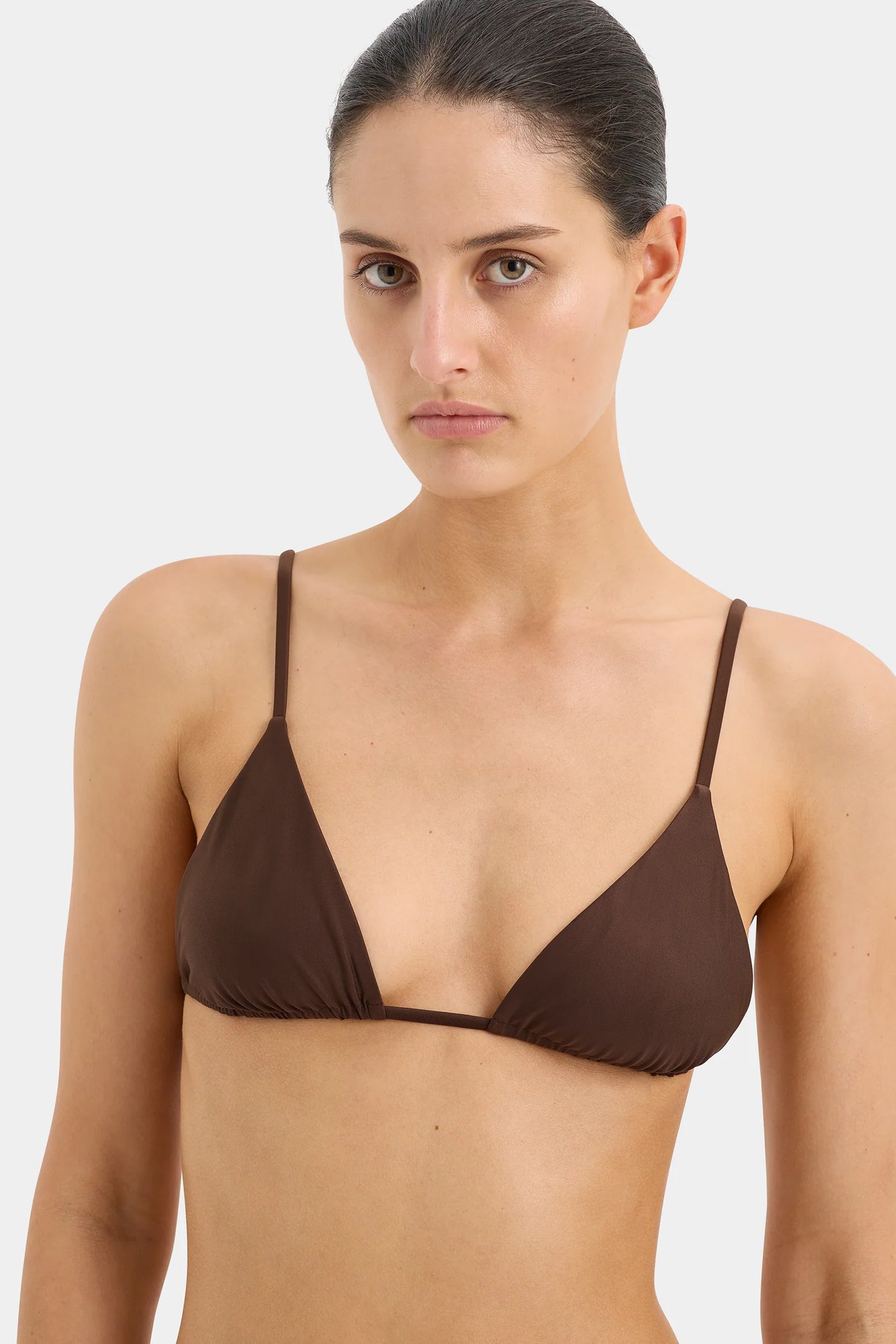 SIR Jeanne String Triangle Top in Chocolate | The New Trend 