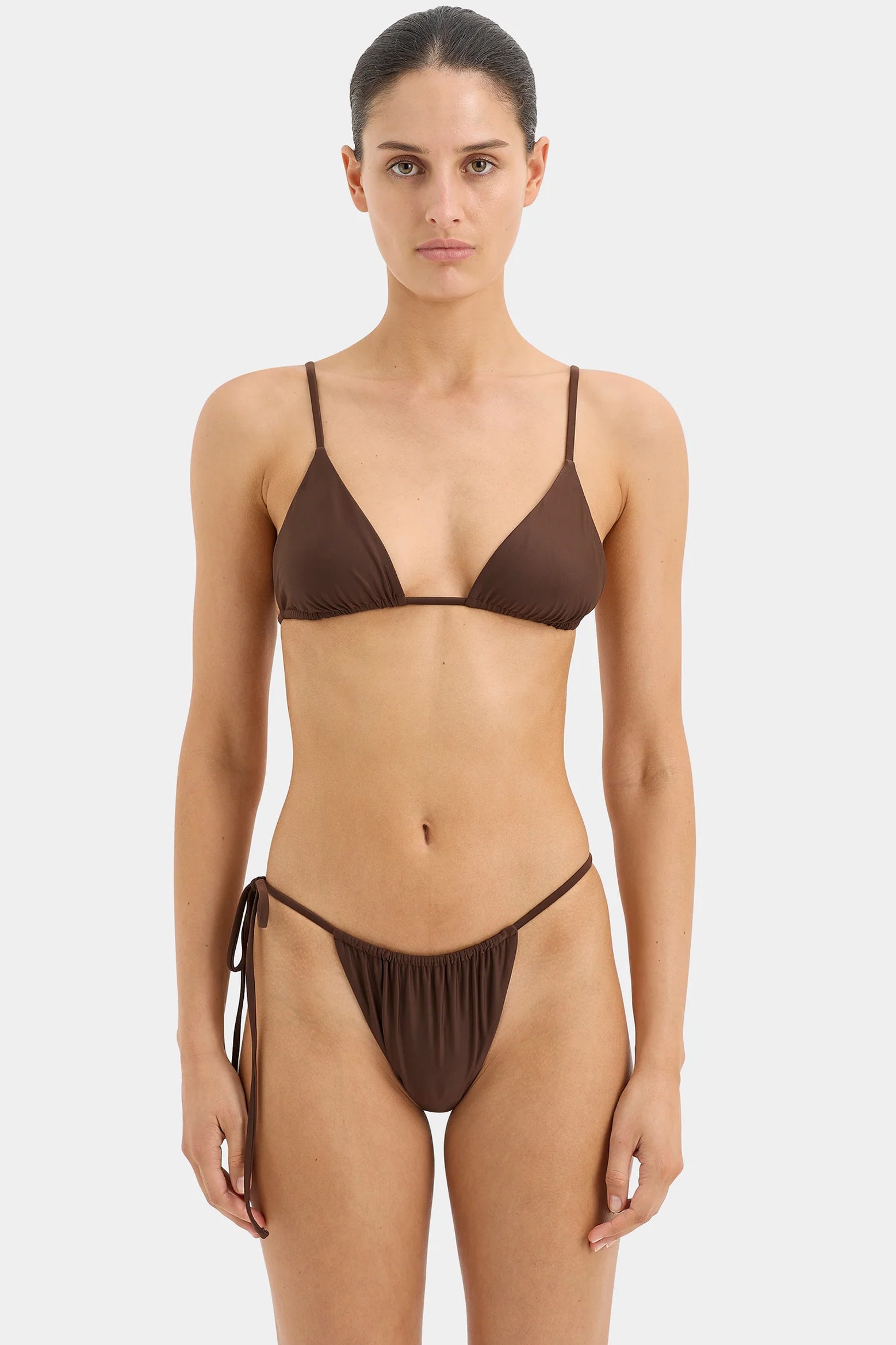 SIR Jeanne String Triangle Top in Chocolate | The New Trend 