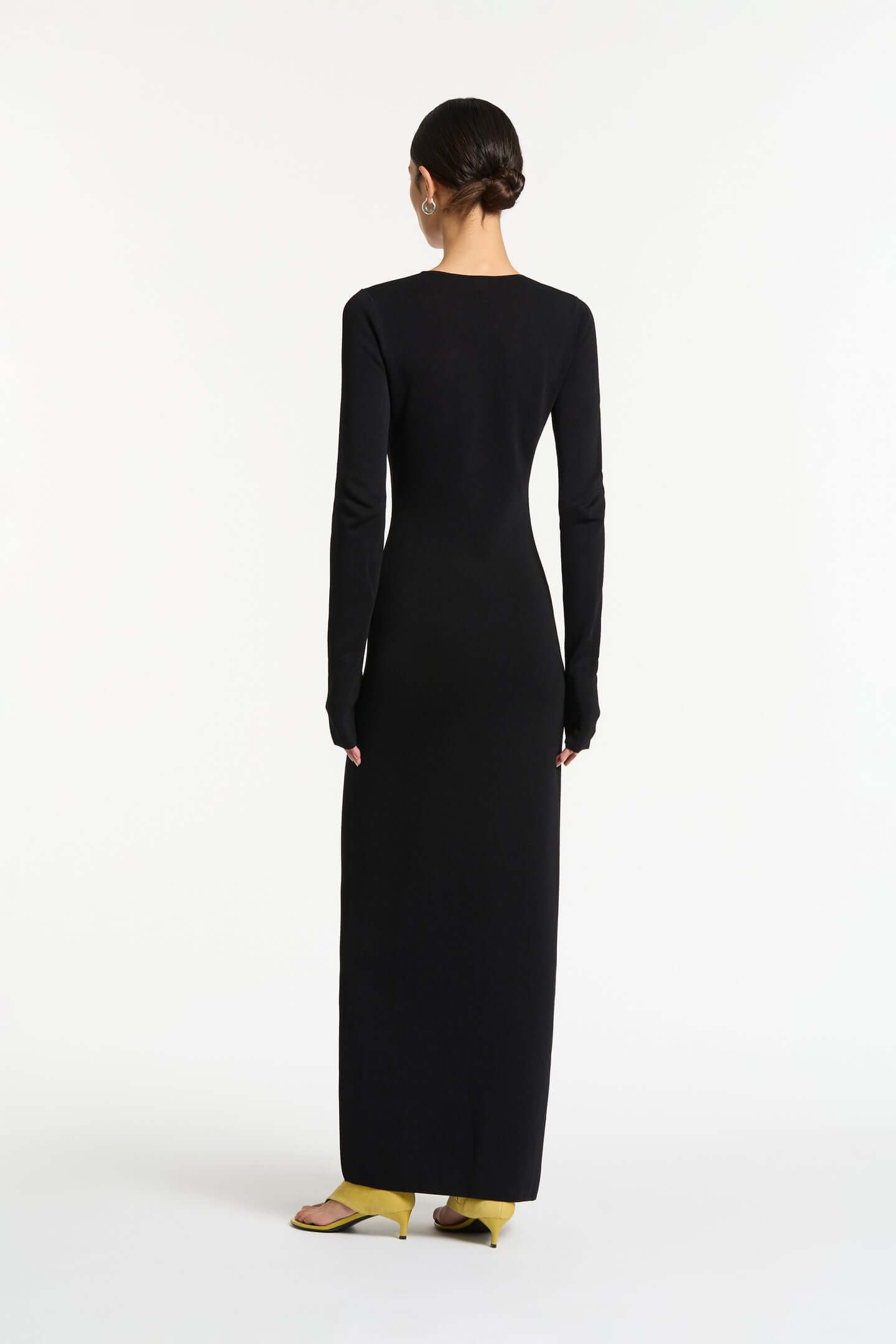 SIR Kinetic Beaded Long Sleeve Midi Dress in Black available at TNT The New Trend Australia