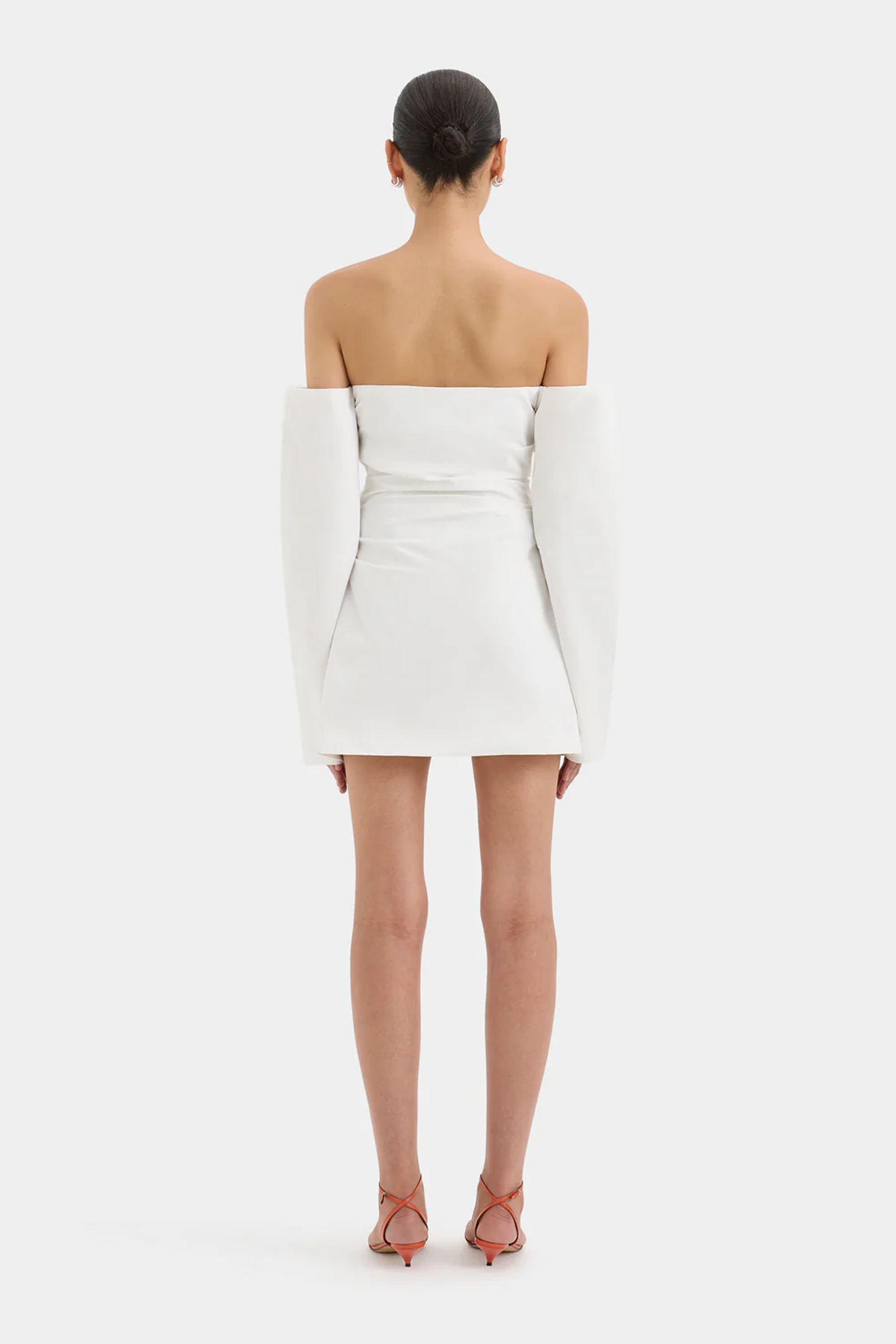 SIR. MARTINA SLEEVED MINI DRESS IN IVORY | THE NEW TREND 