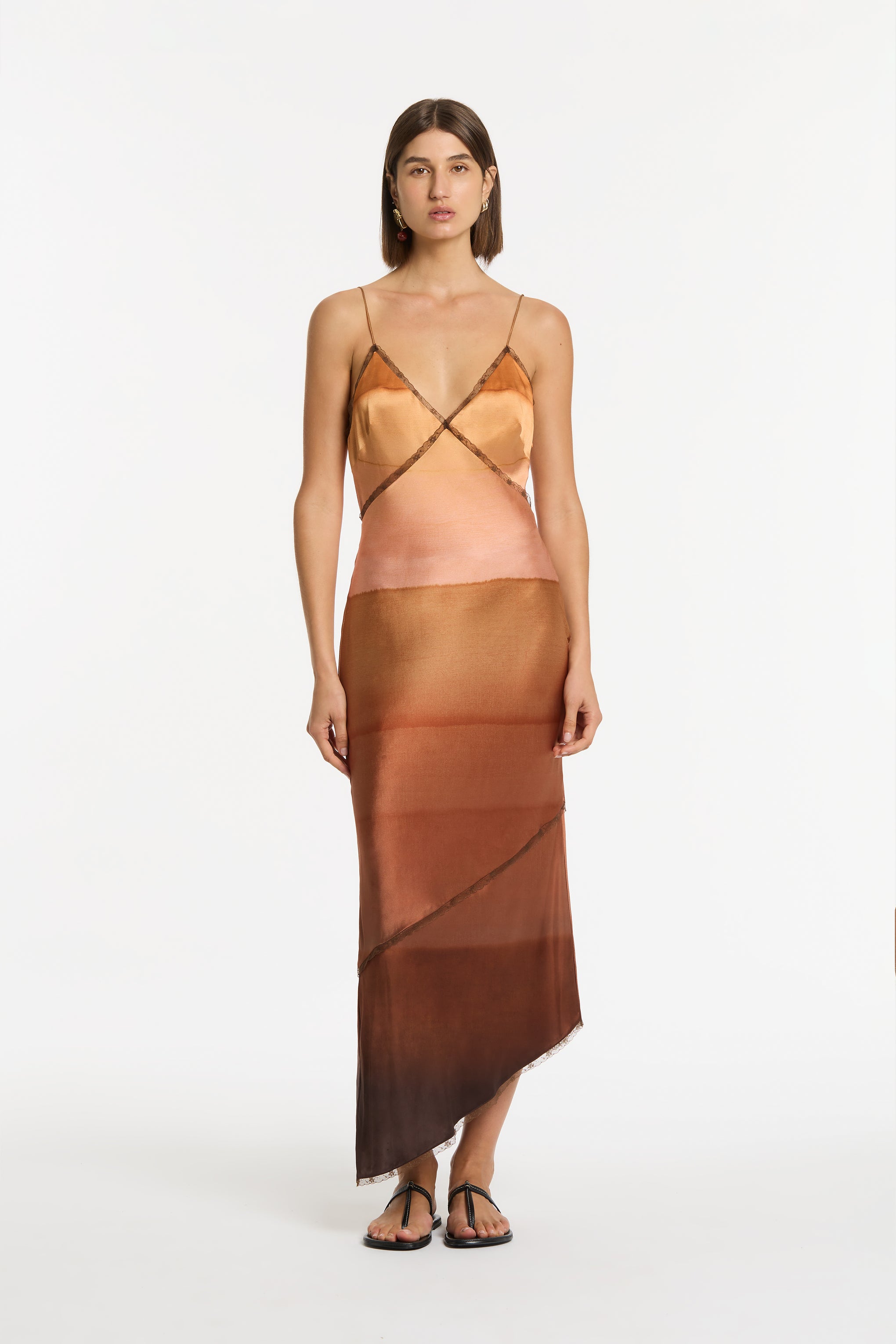 SIR. Martina V Neck Slip Dress in Ombre available at The New Trend Australia.