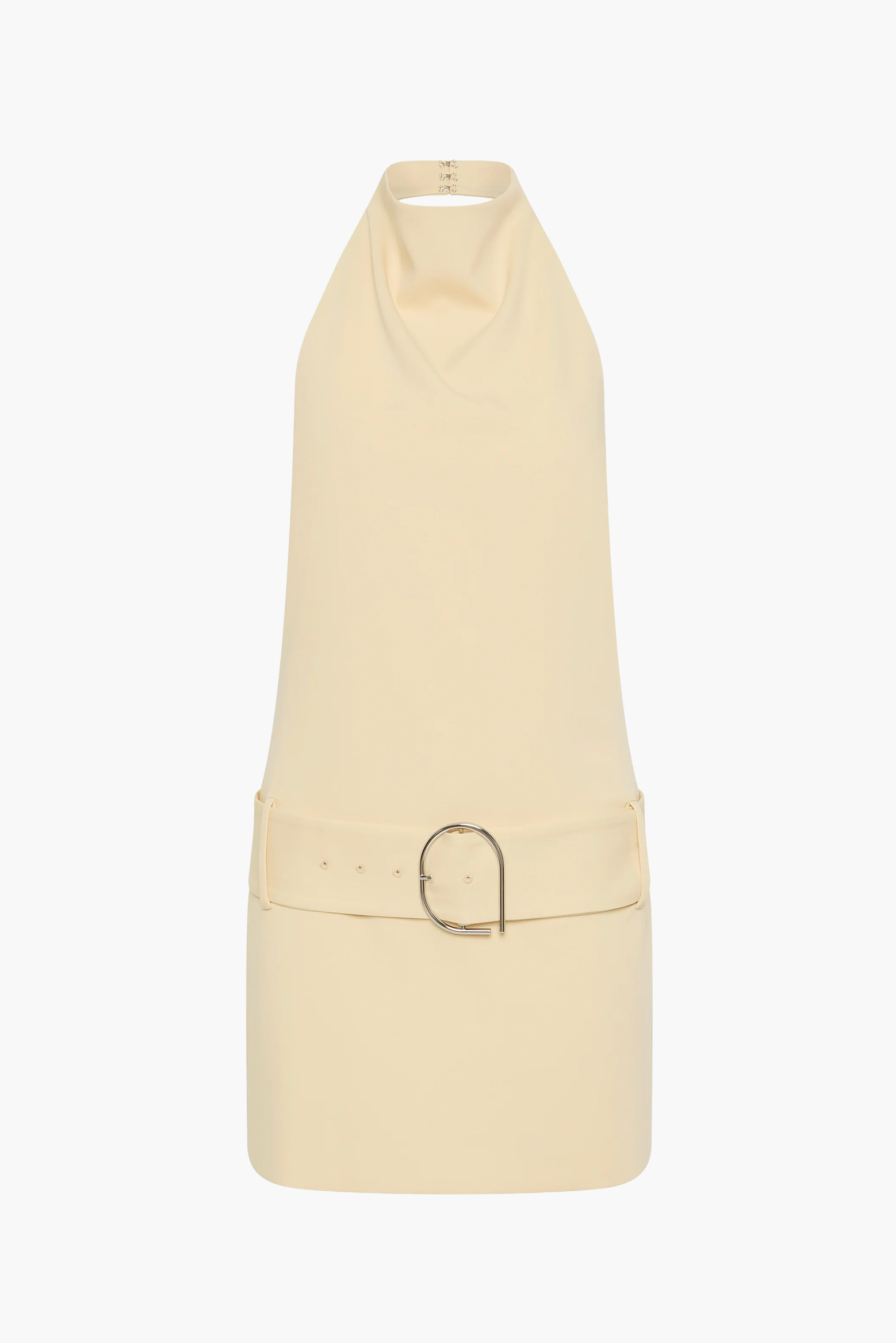 SIR SABINA BELTED MINI DRESS IN BUTTER | THE NEW TREND