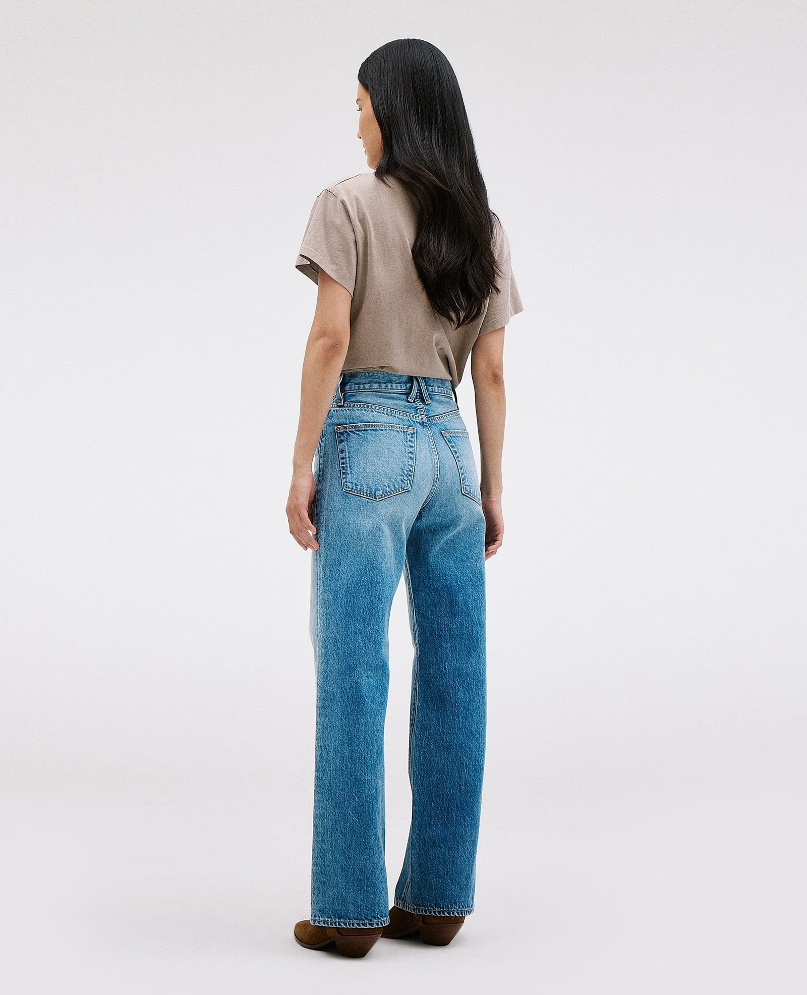 SLVRLAKE GRACE HIGH RISE WIDE LEG JEAN IN AMERICAN BEAUTY | THE NEW TREND